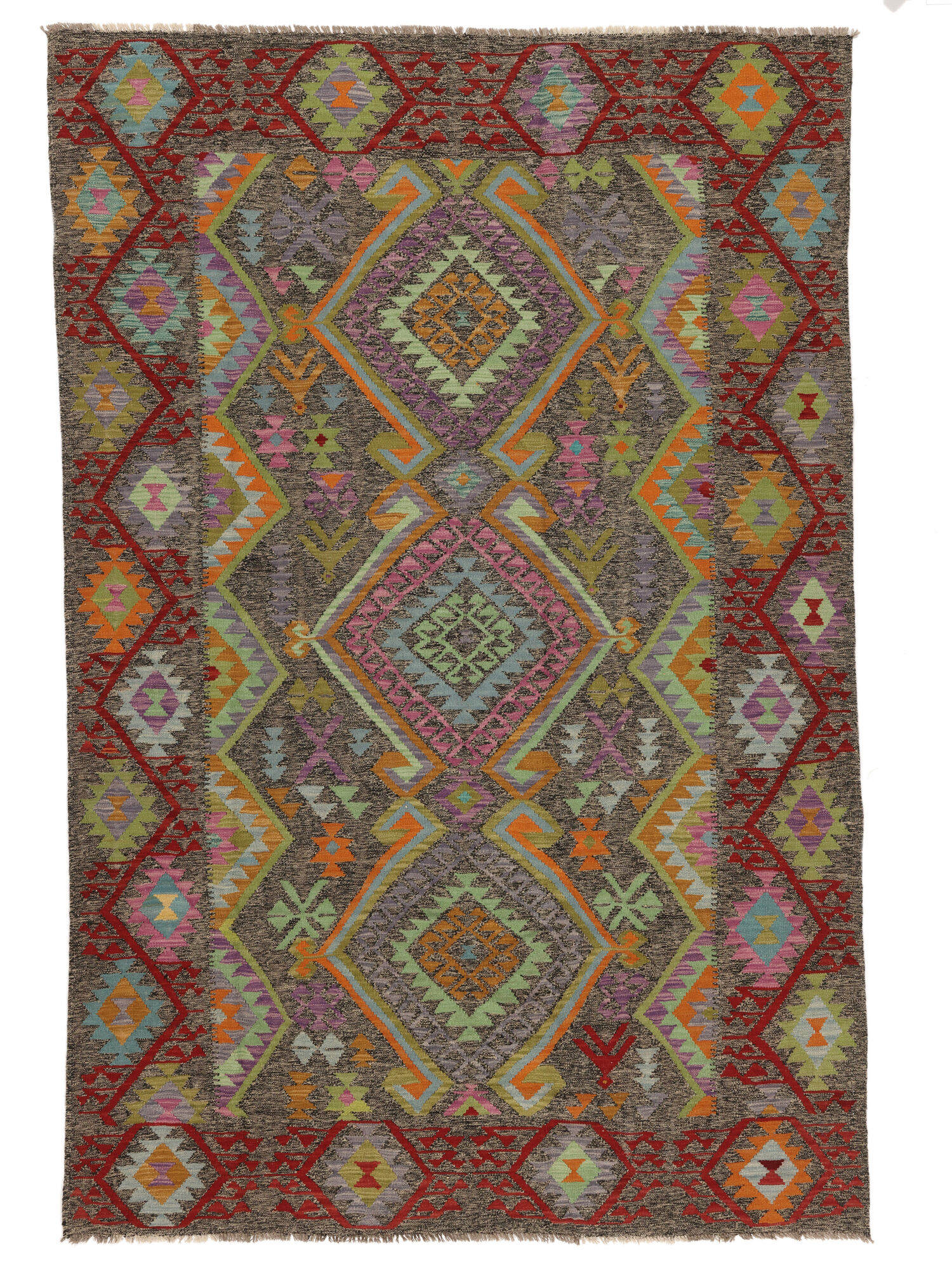 Kelim Afghan Old Stil Teppich 207×314