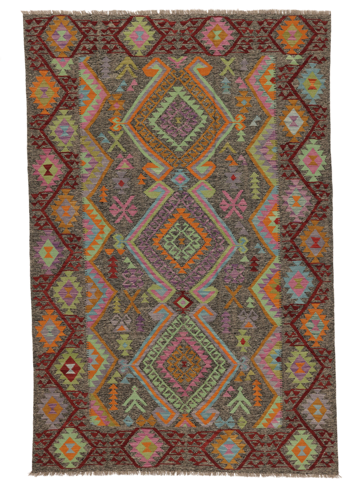 Kelim Afghan Old Stil Teppich 210×310