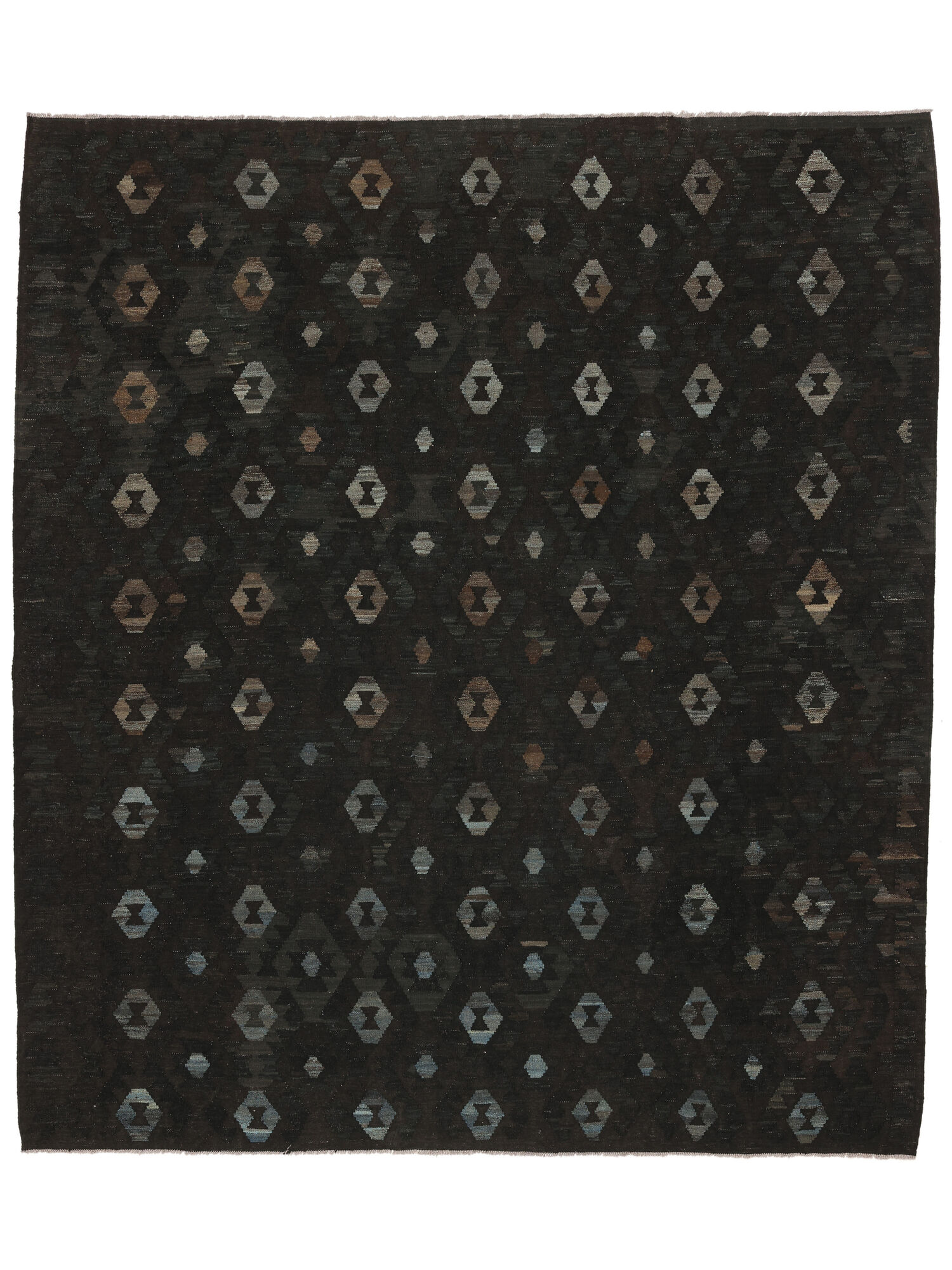 
    Kilim Afghan Old style - Black - 260 x 296 cm
  