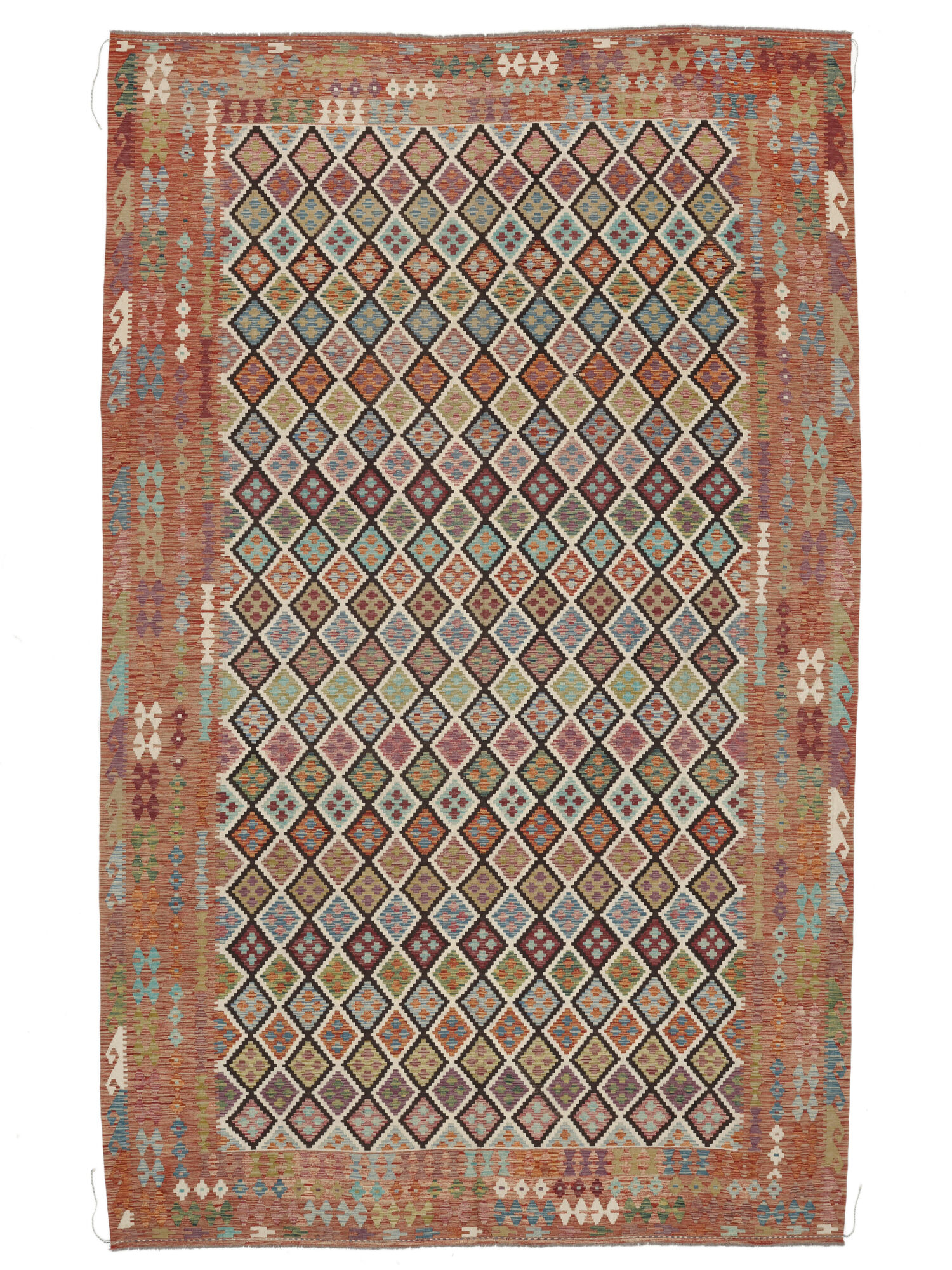 
    Kilim Afghan Old style - Brown - 309 x 495 cm
  