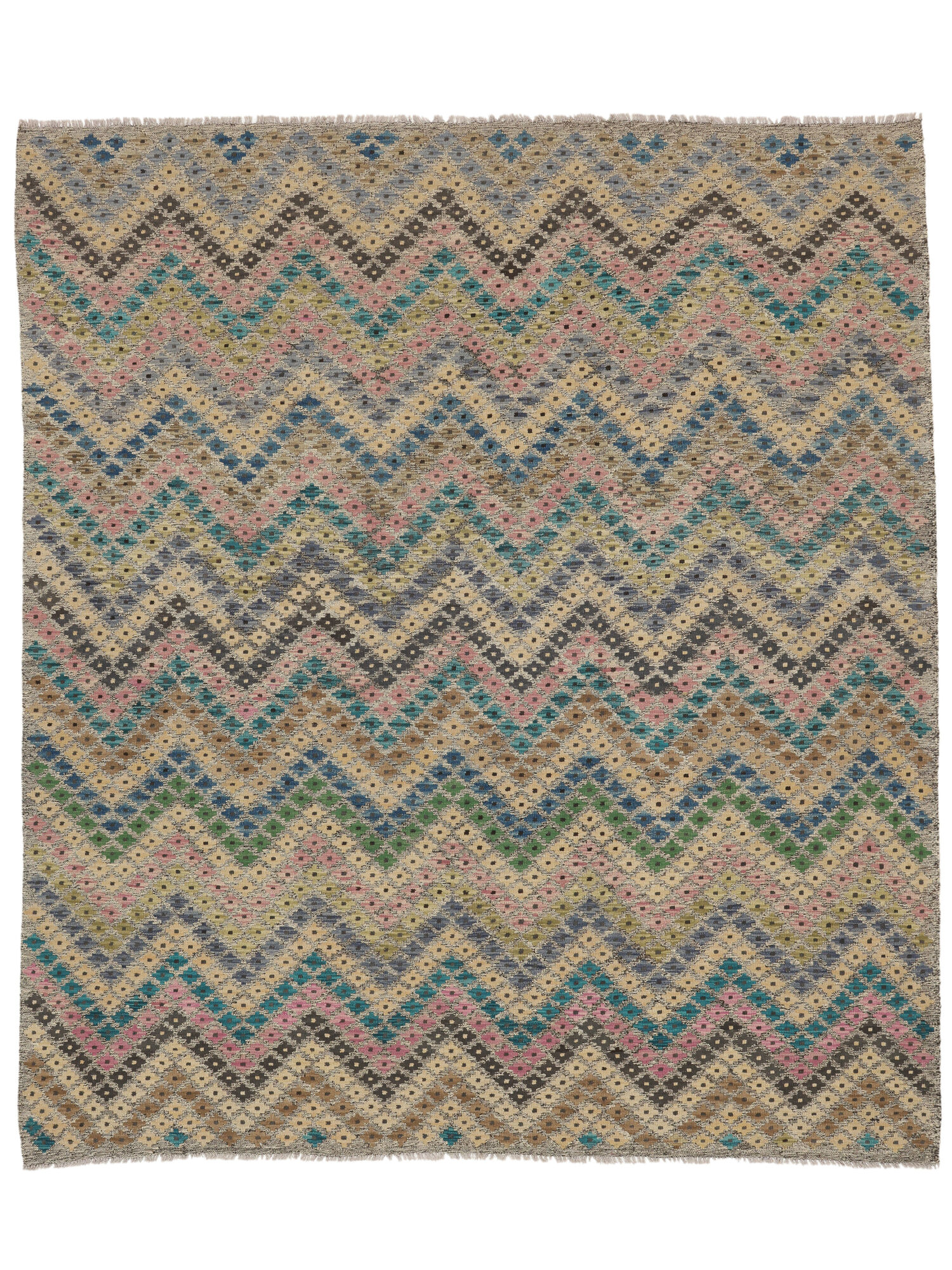 Kelim Afghan Old Stil Teppich 257×300