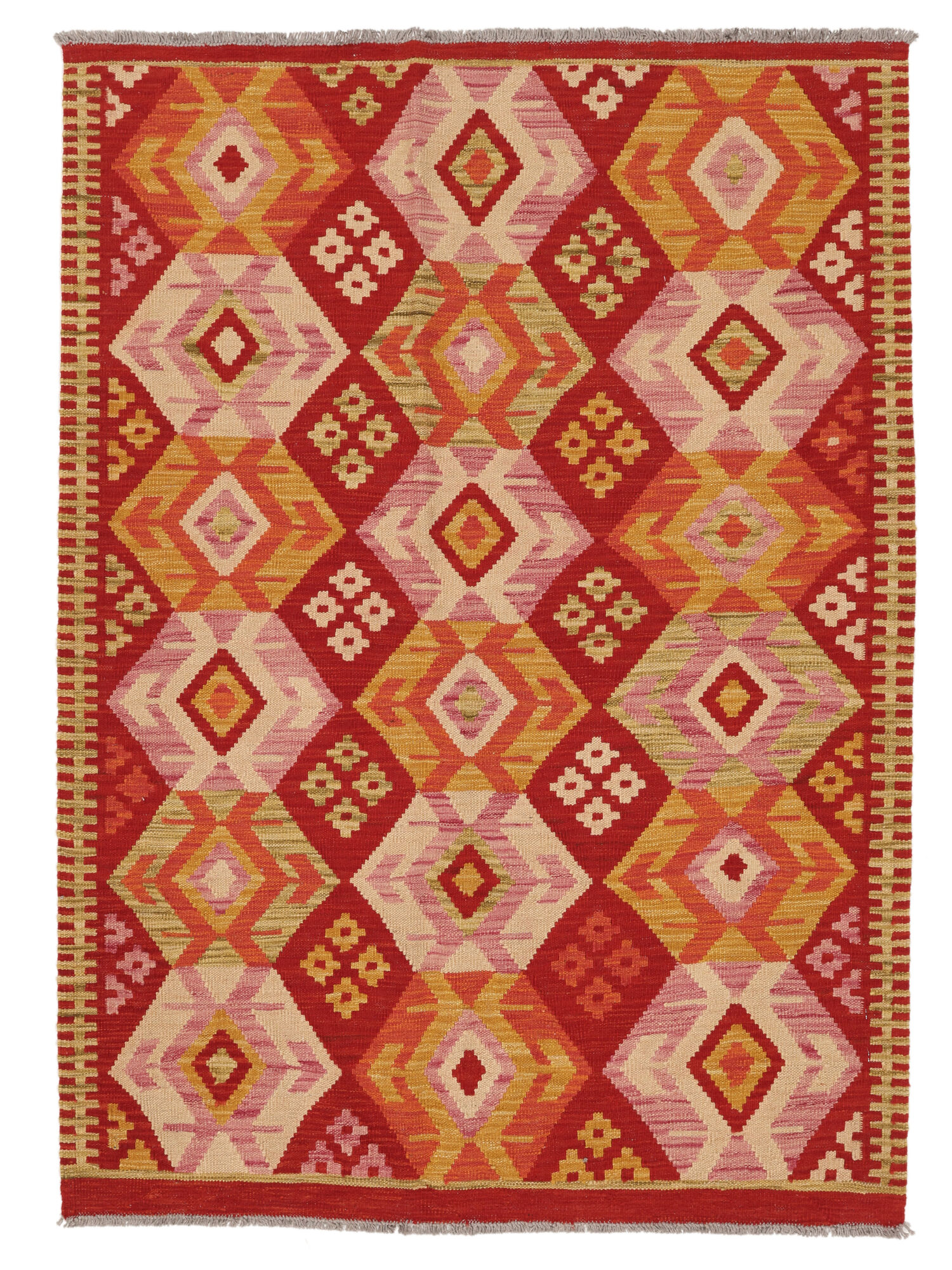 
    Kilim Afghan Old style - Brown - 110 x 151 cm
  