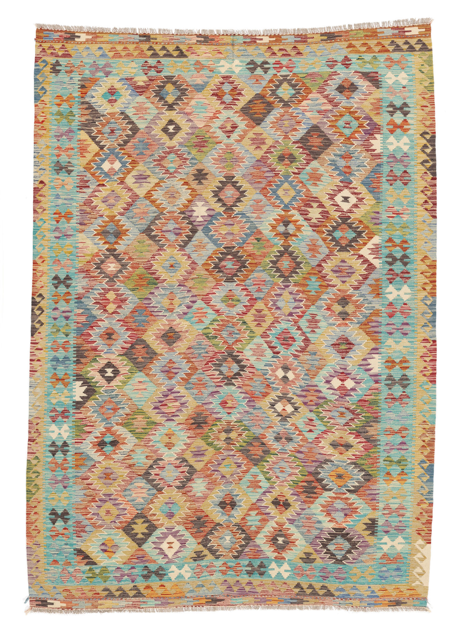 
    Kilim Afghan Old style - Brown - 202 x 287 cm
  