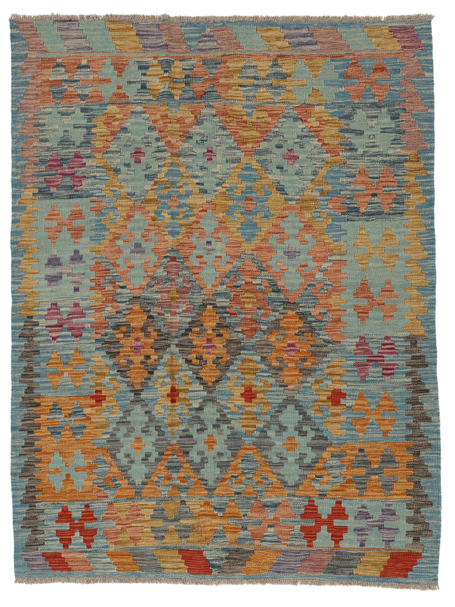 Kelim Afghan Old Stil Teppich 128×169