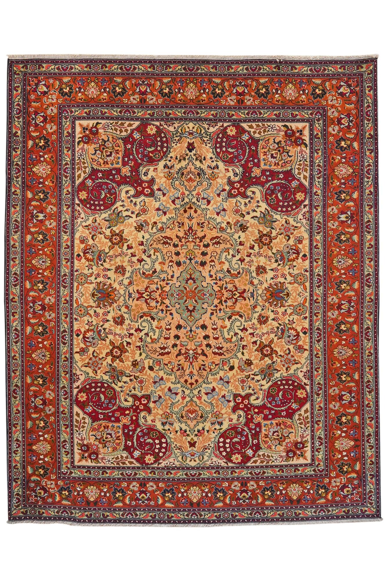 
    Tabriz 50 Raj - Brown - 150 x 185 cm
  