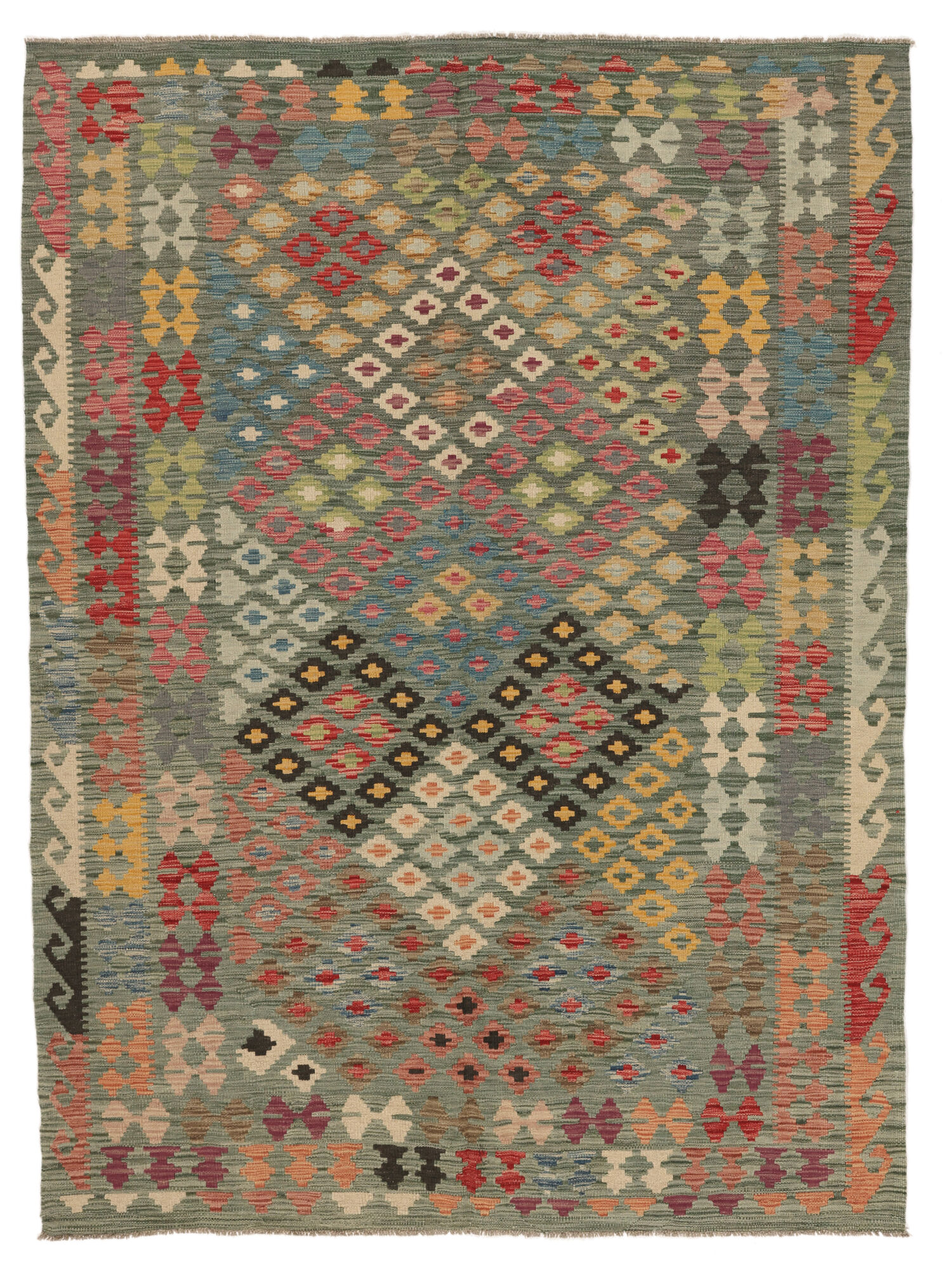 
    Kilim Afghan Old style - Brown - 181 x 244 cm
  