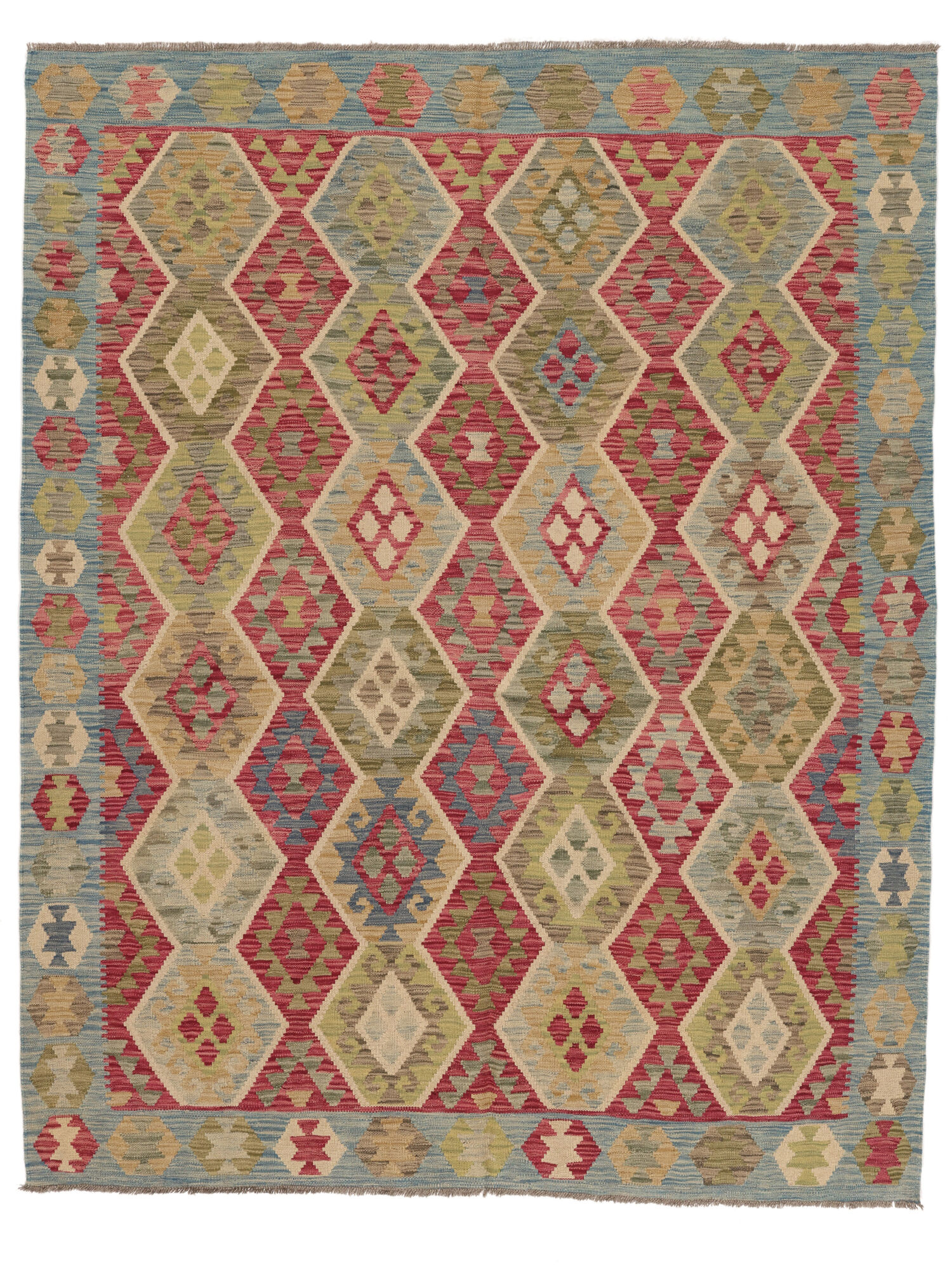 
    Kilim Afghan Old style - Brown - 195 x 240 cm
  