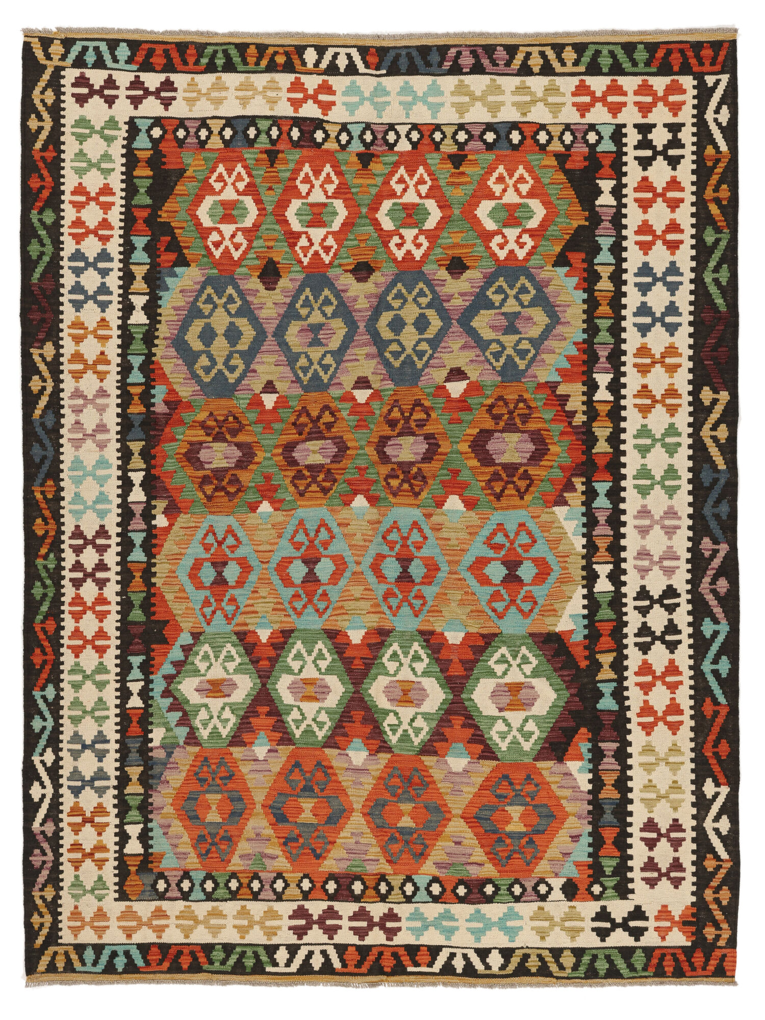 Kelim Afghan Old Stil Teppich 176×232