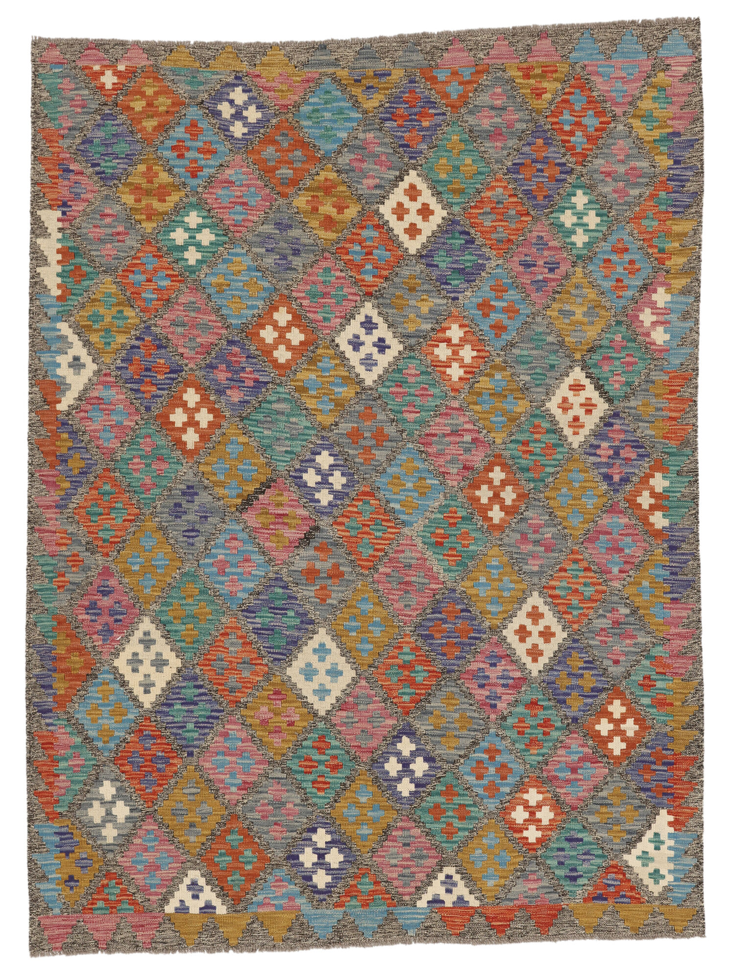 Kelim Afghan Old Stil Teppich 155×208