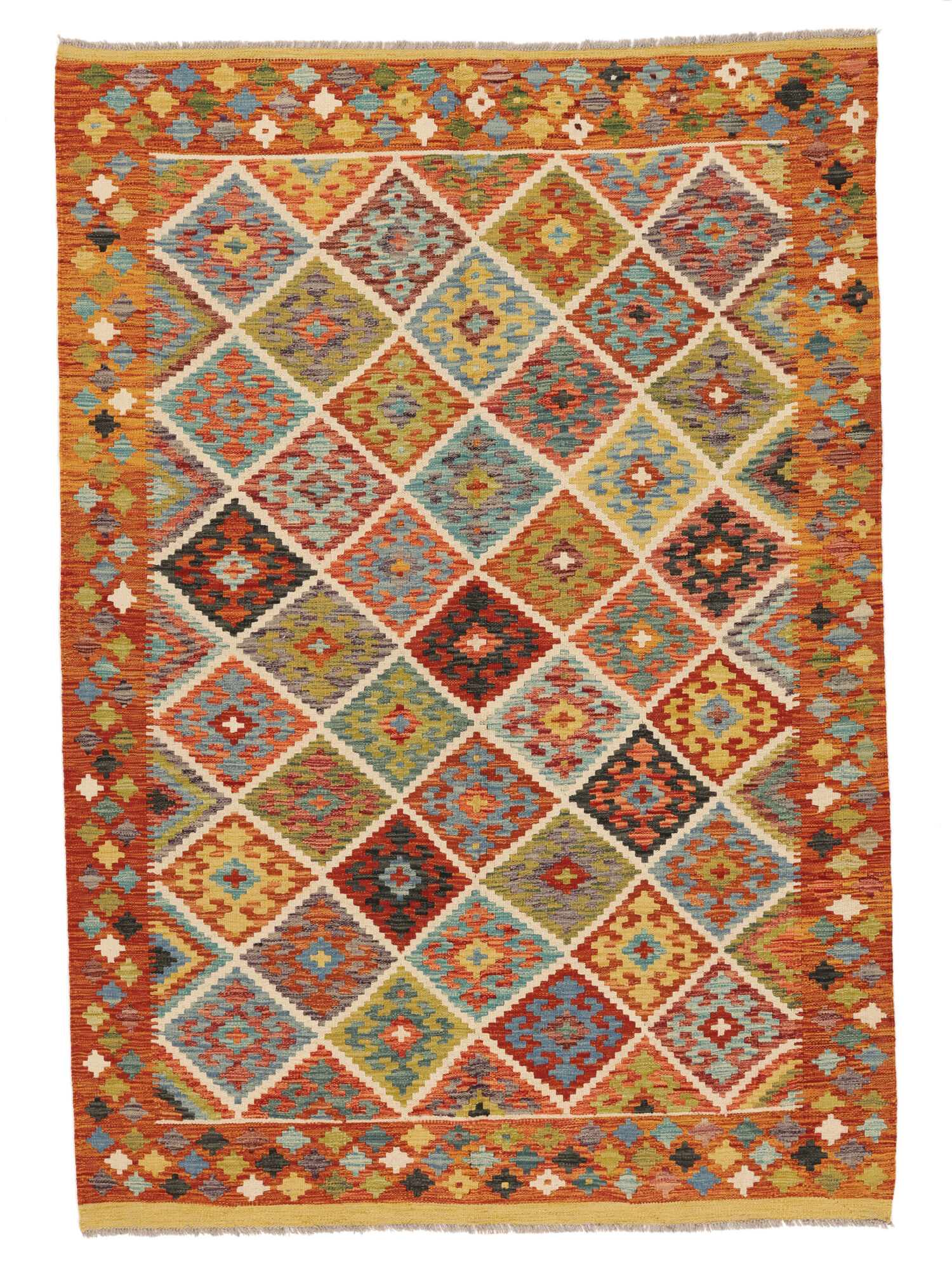 
    Kilim Afghan Old style - Brown - 170 x 247 cm
  