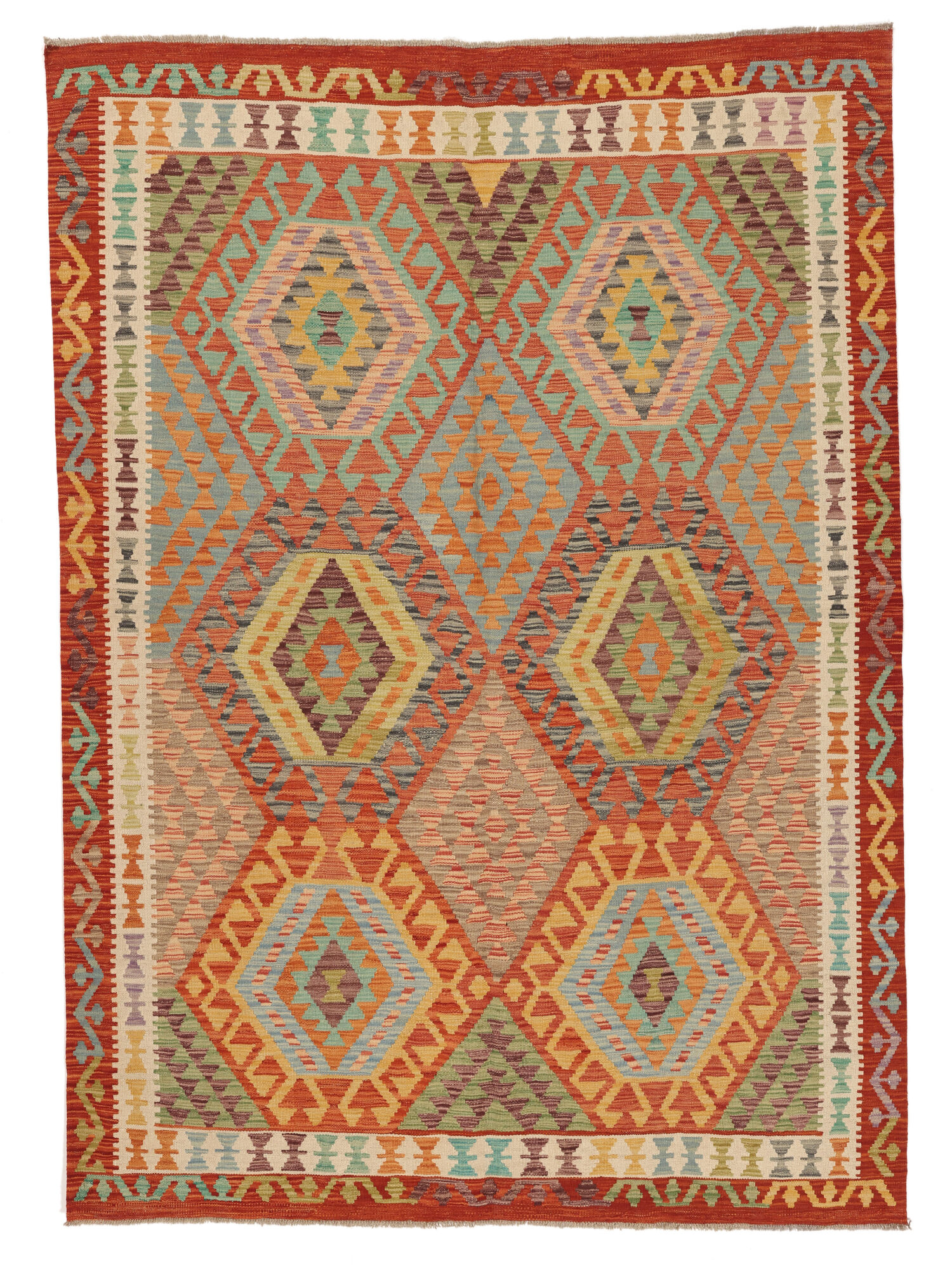 Kelim Afghan Old Stil Teppich 184×258