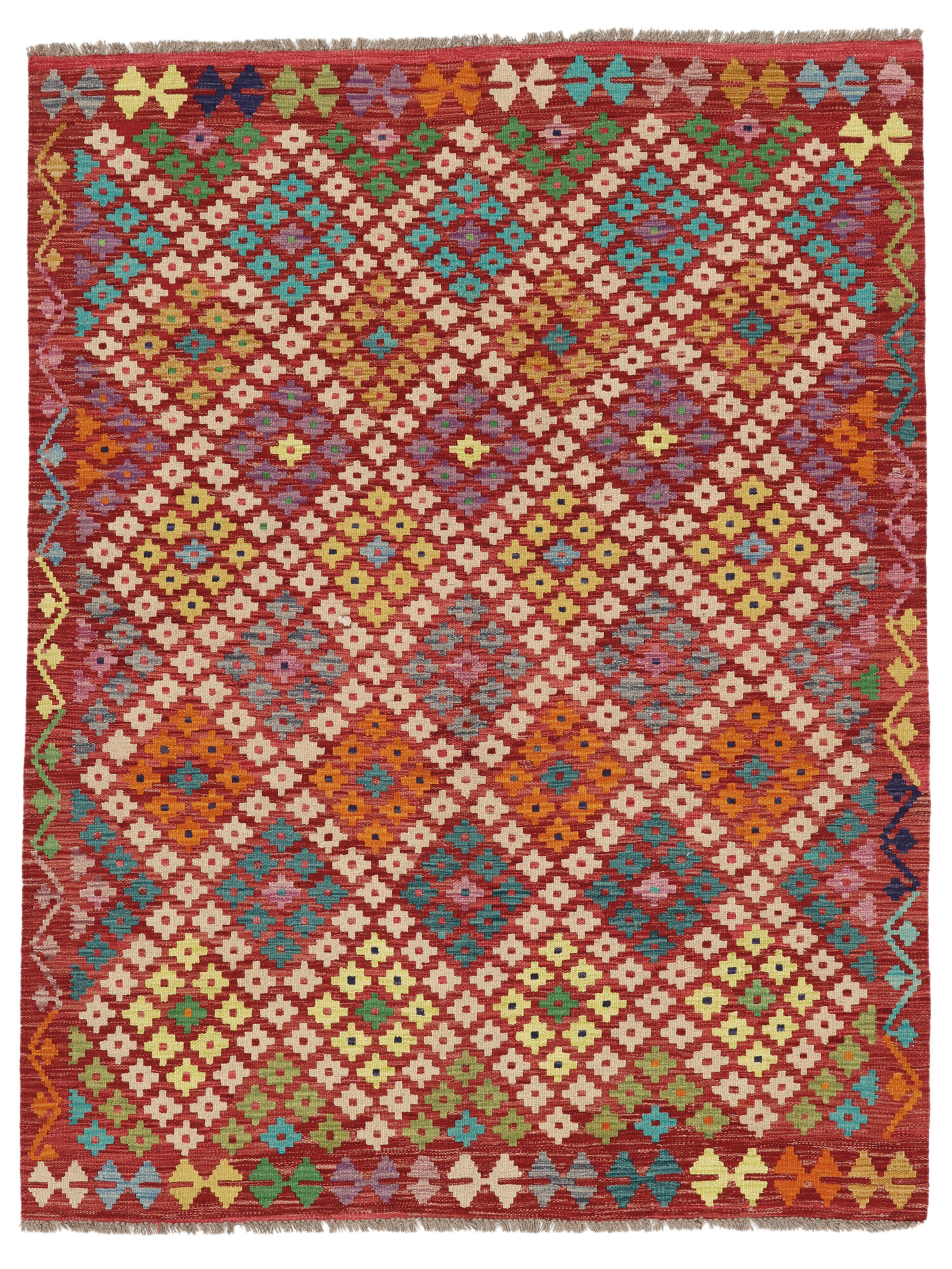 Kelim Afghan Old Stil Teppich 158×205