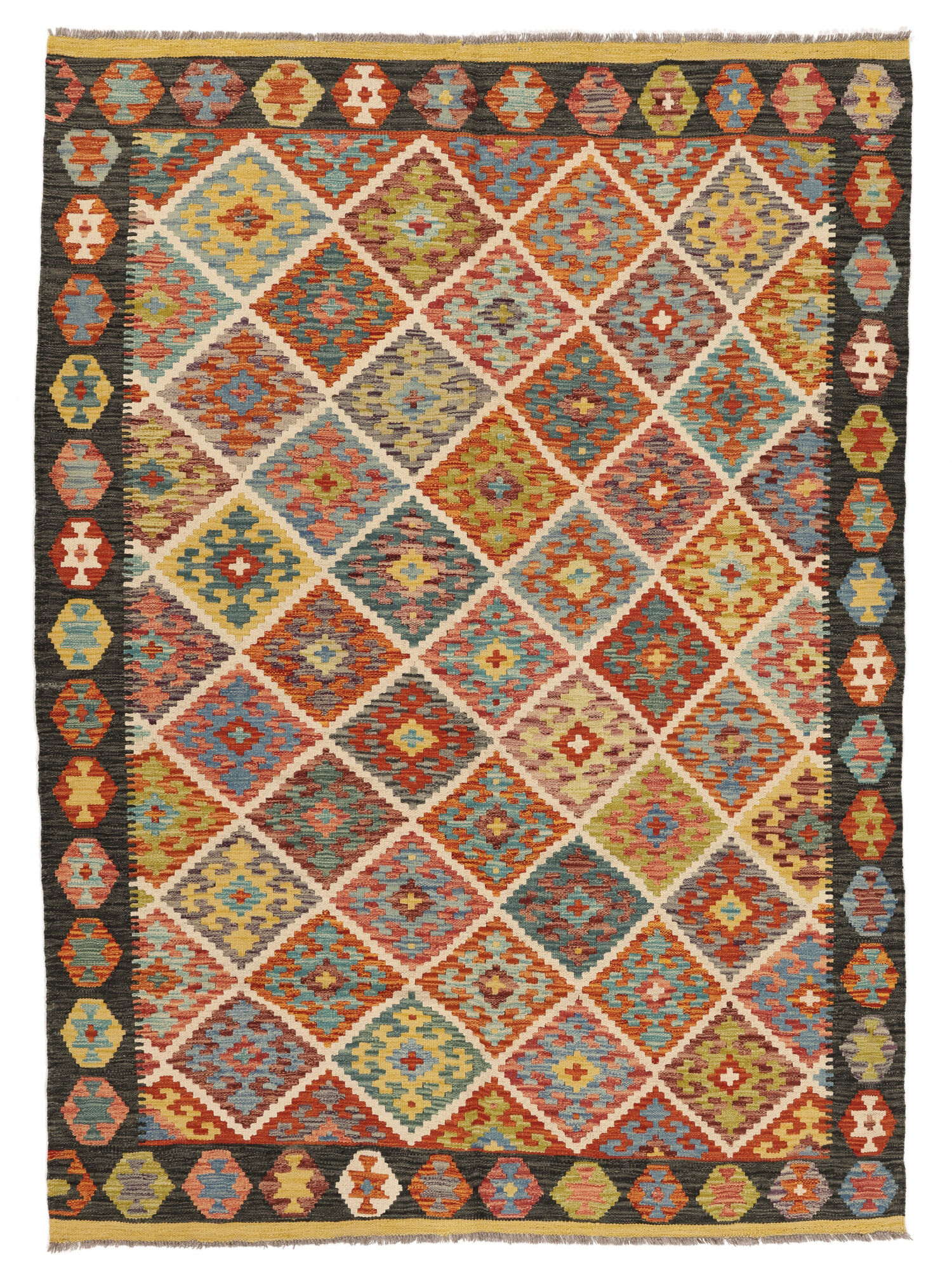 
    Kilim Afghan Old style - Brown - 170 x 237 cm
  