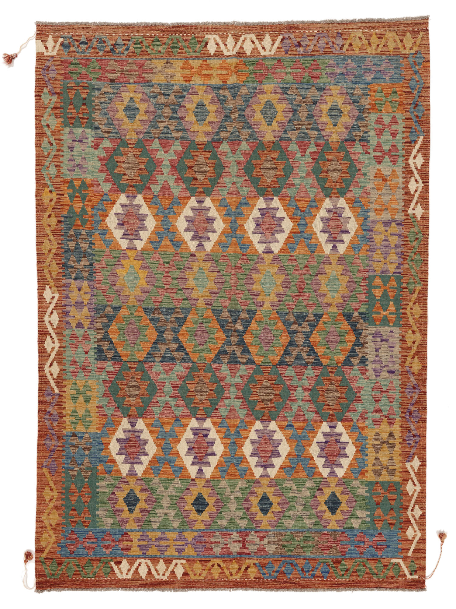
    Kilim Afghan Old style - Brown - 173 x 250 cm
  