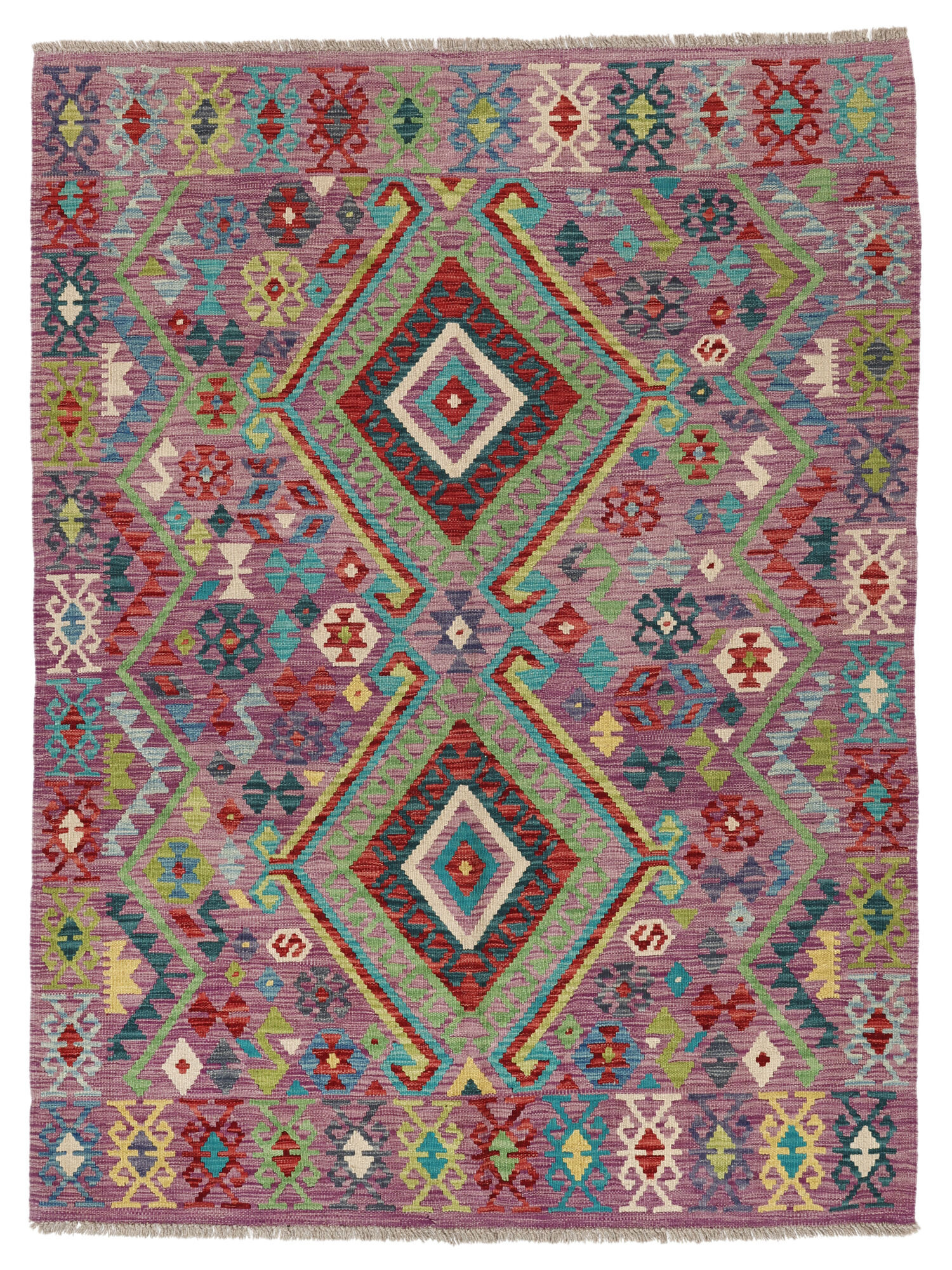 Kelim Afghan Old Stil Teppich 155×203