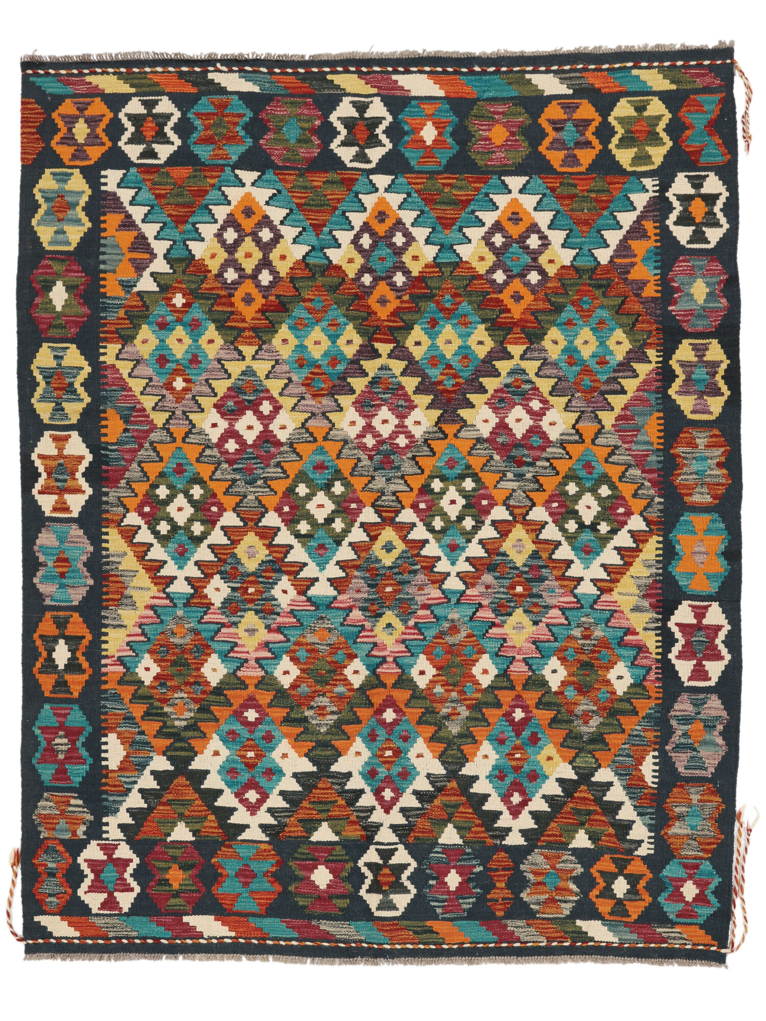 Kelim Afghan Old Stil Teppich 151×192