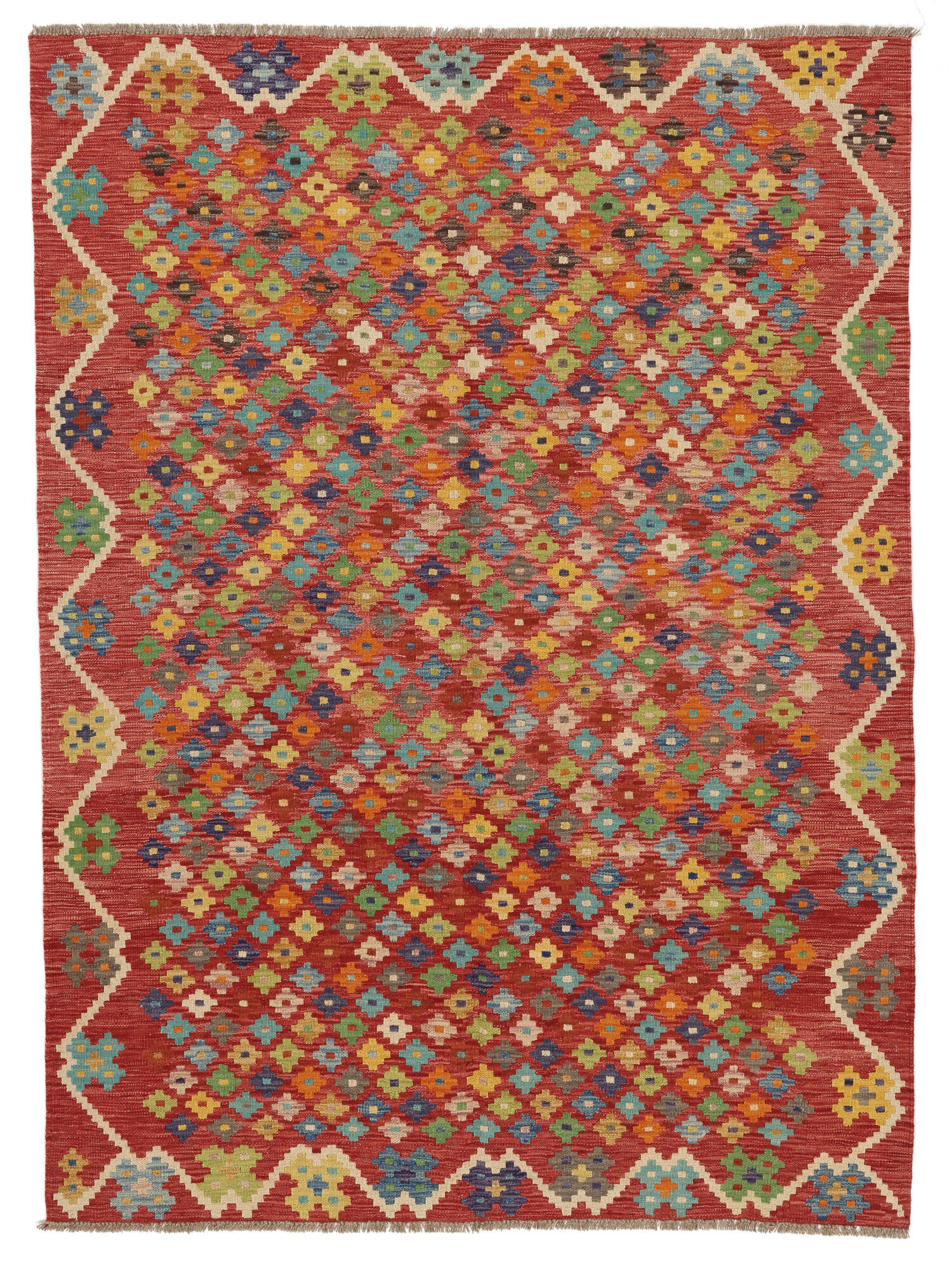 
    Kilim Afghan Old style - Dark red - 177 x 240 cm
  