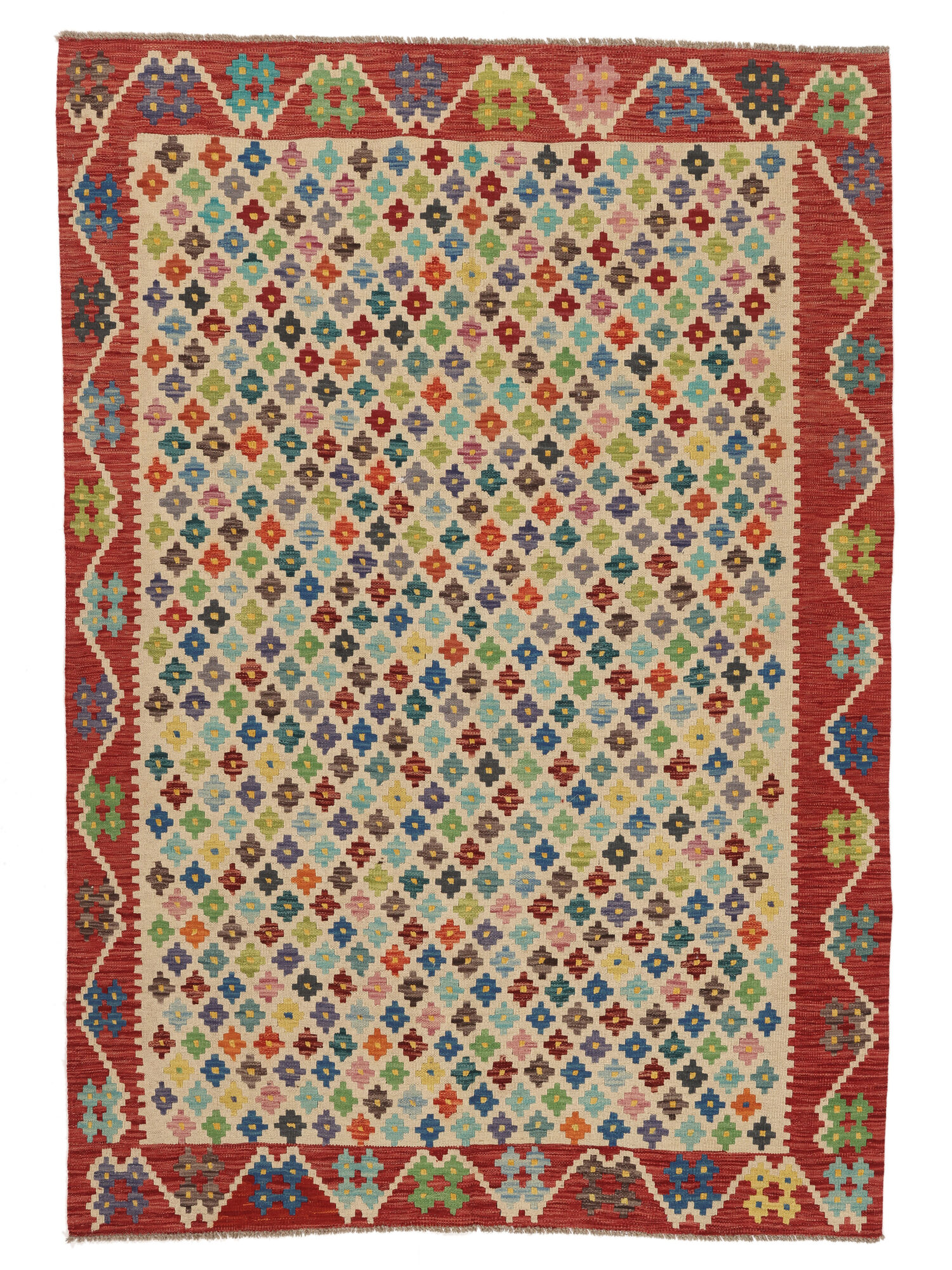 Kelim Afghan Old Stil Teppich 177×252