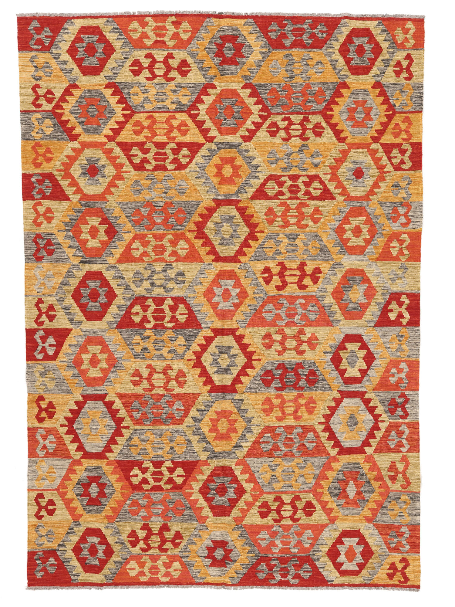 Kelim Afghan Old Stil Teppich 176×253