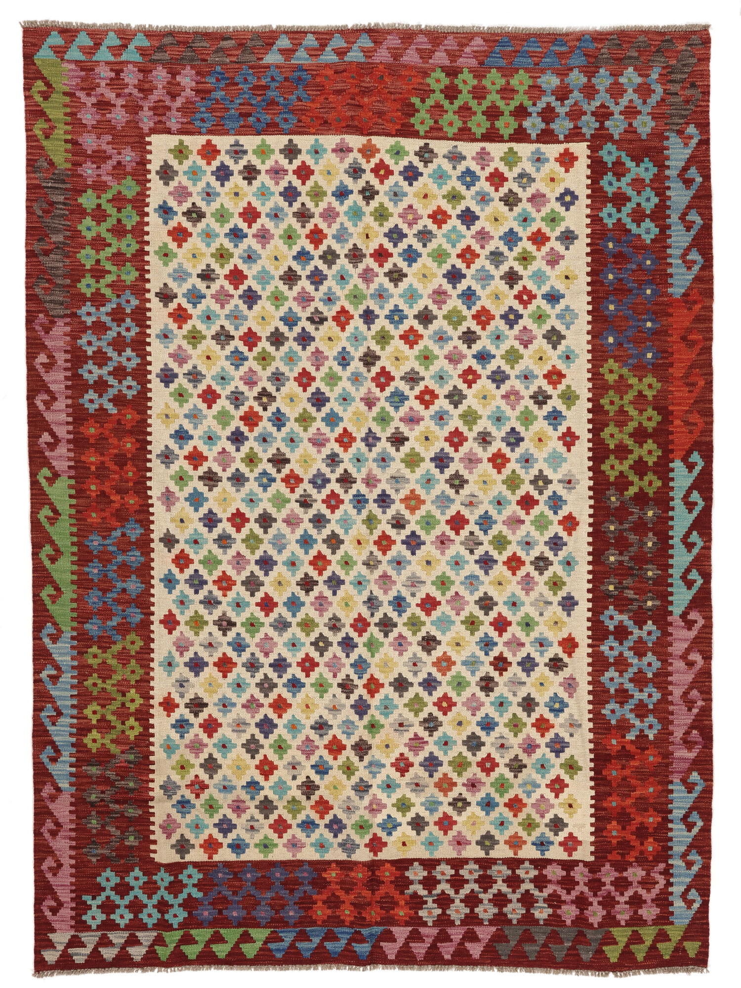 Kelim Afghan Old Stil Teppich 180×245