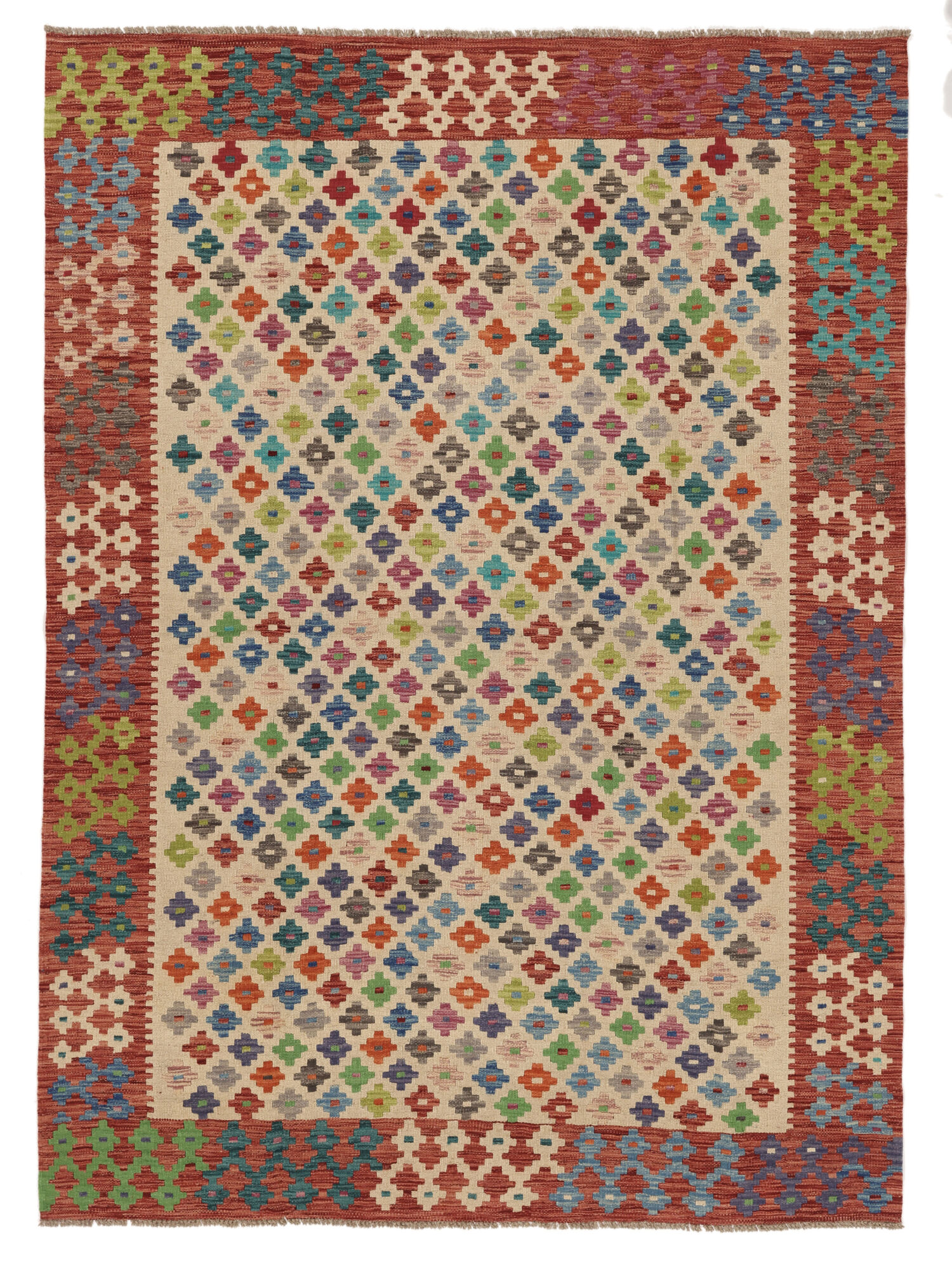 Kelim Afghan Old Stil Teppich 172×237