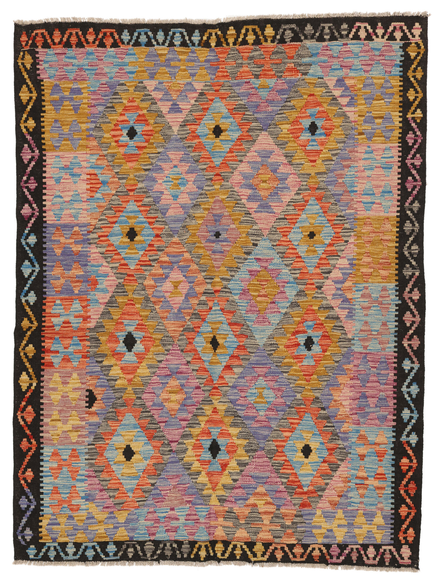
    Kilim Afghan Old style - Brown - 150 x 196 cm
  