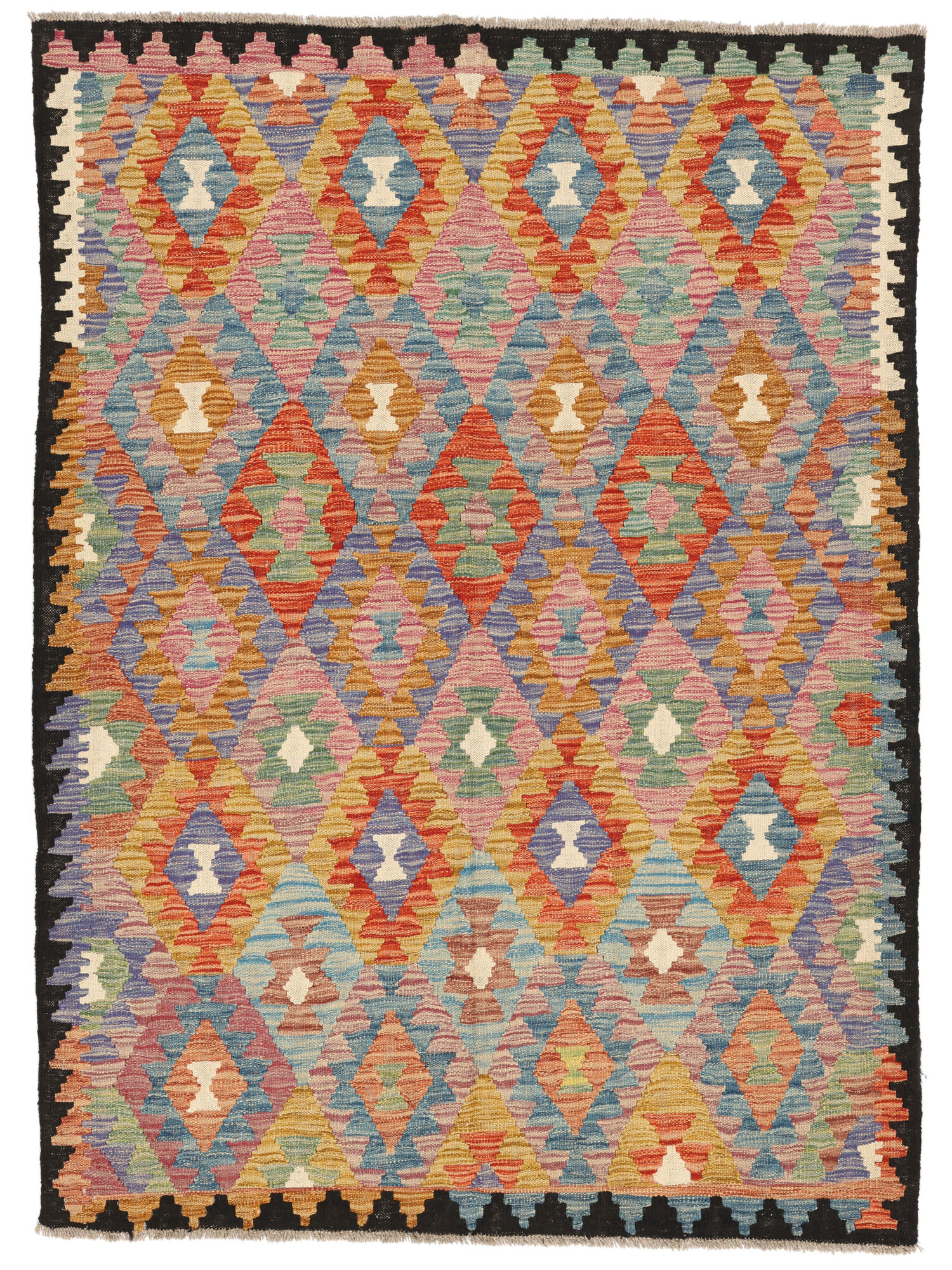 Kelim Afghan Old Stil Teppich 147×200