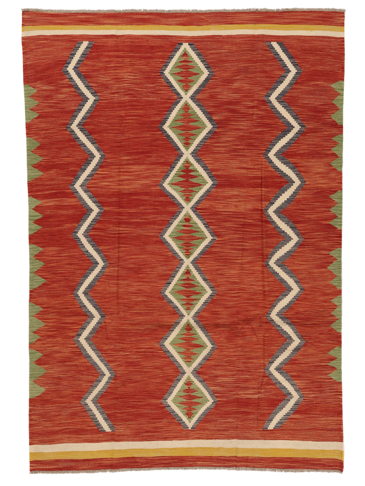 Kelim Modern Teppich 198×286
