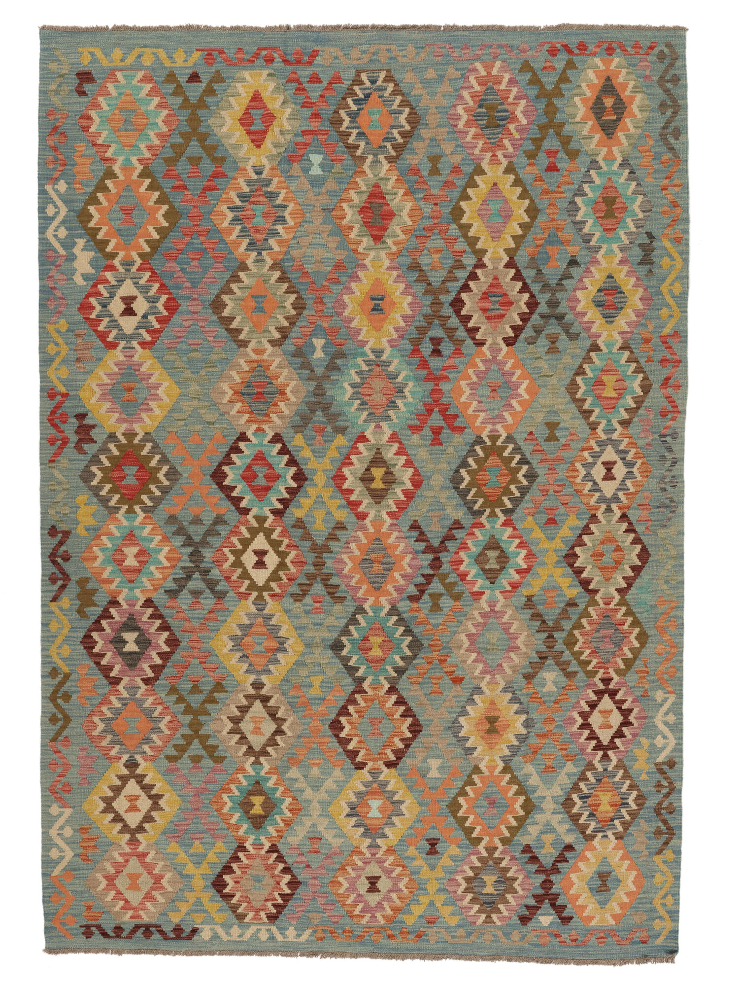 
    Kilim Afghan Old style - Brown - 205 x 295 cm
  