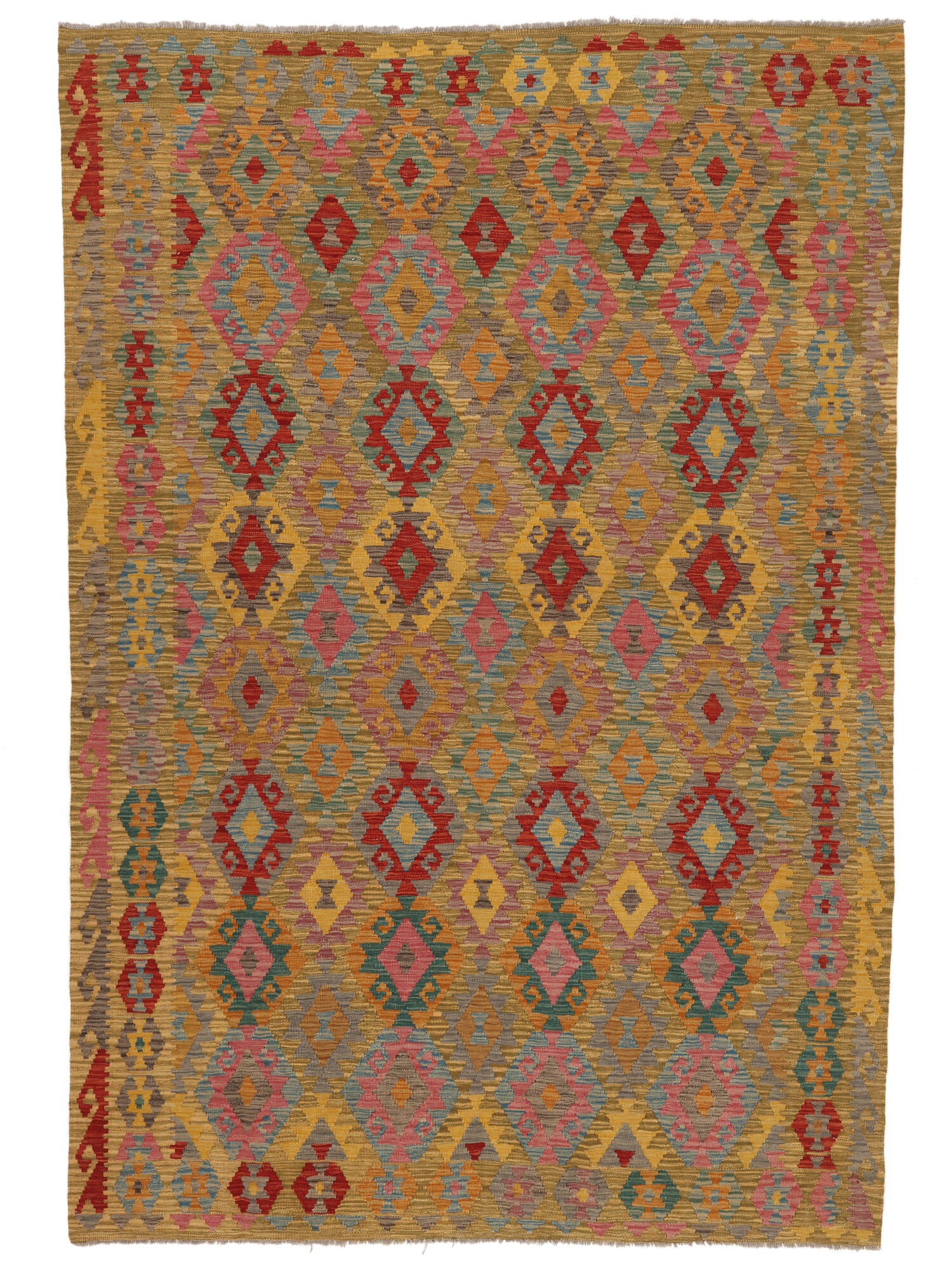 Kelim Afghan Old Stil Teppich 200×294