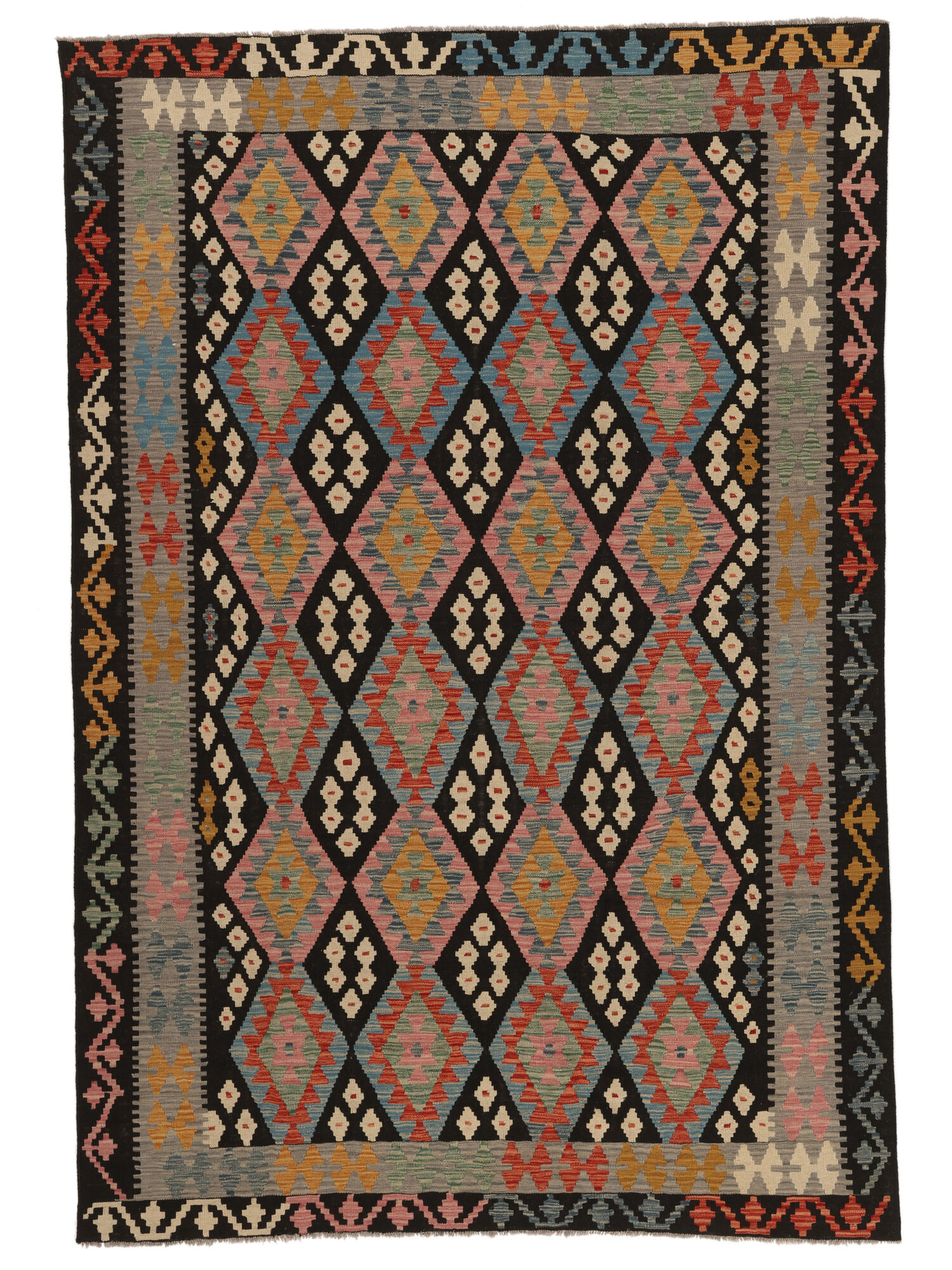 Kelim Afghan Old Stil Teppich 205×299