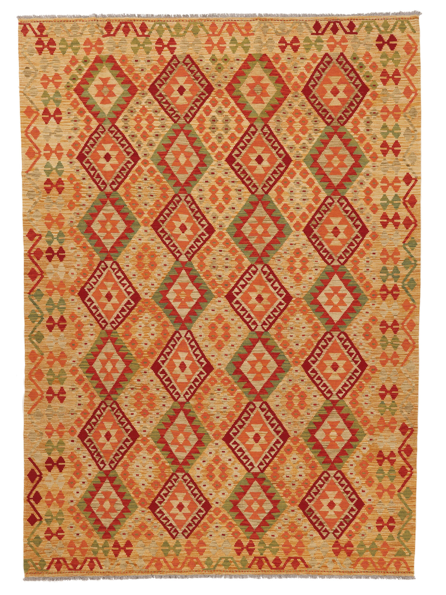 
    Kilim Afghan Old style - Brown - 210 x 295 cm
  