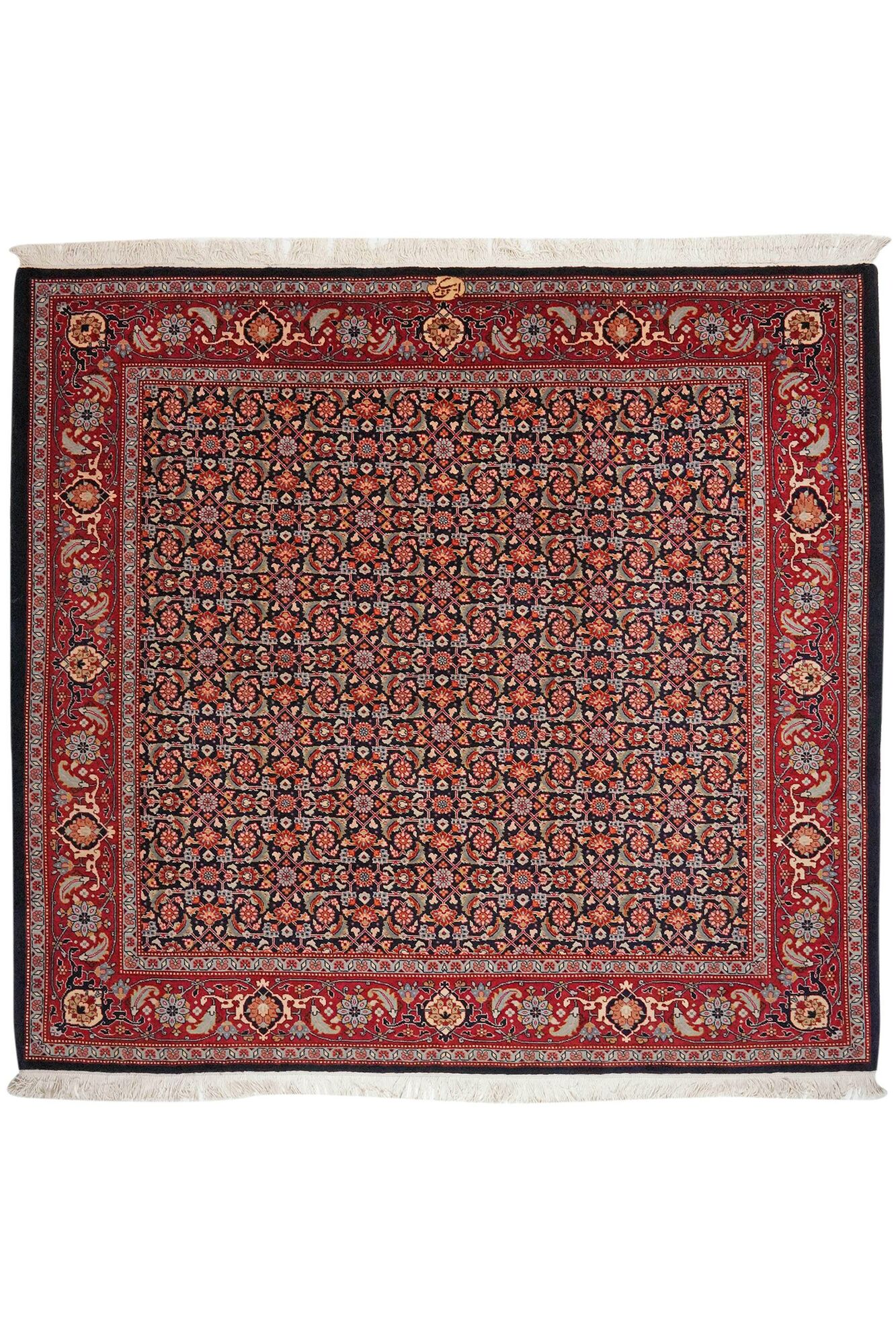 
    Tabriz 40 Raj - Dark red - 190 x 204 cm
  