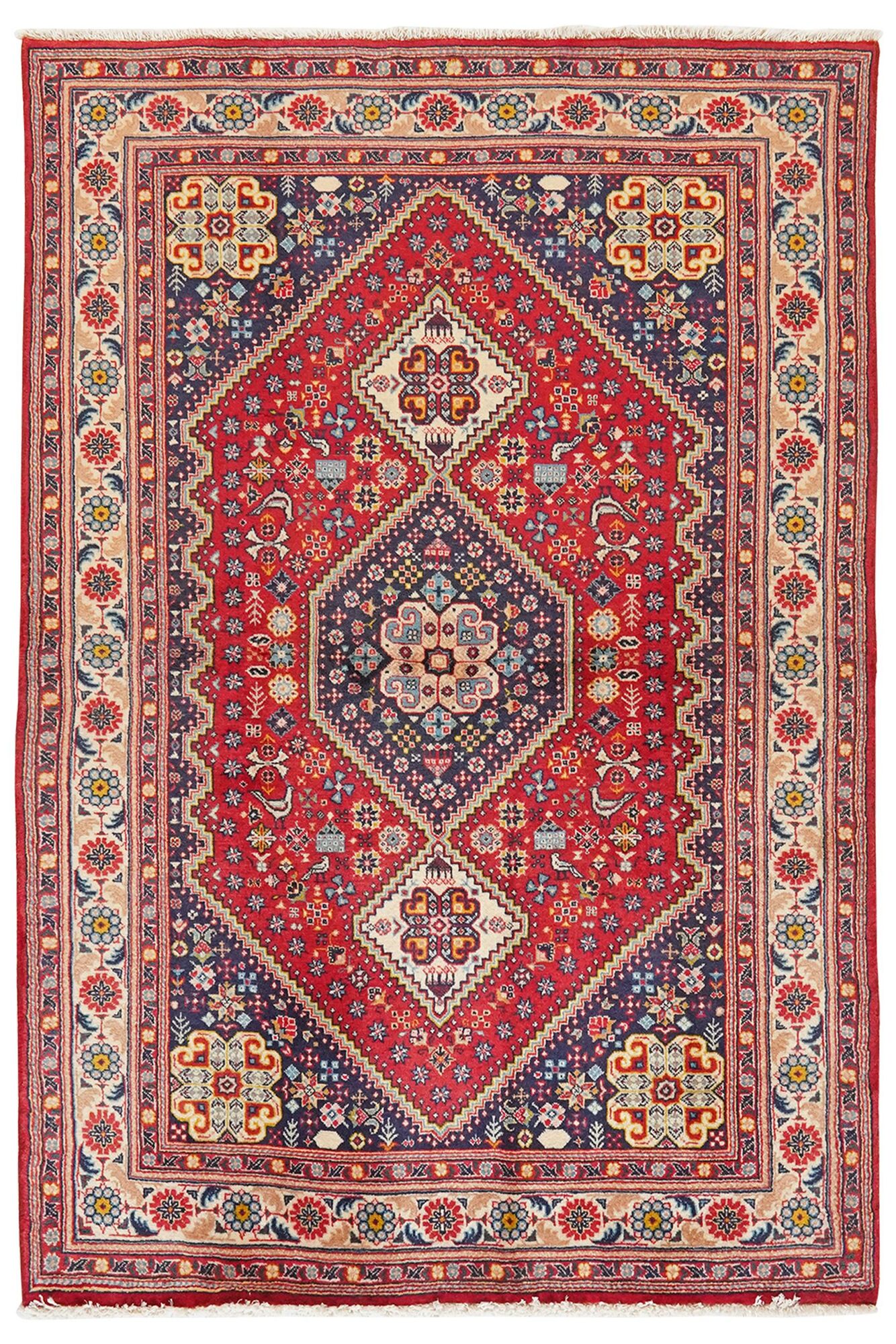 
    Gabbeh Kashkooli - Dark red - 98 x 147 cm
  