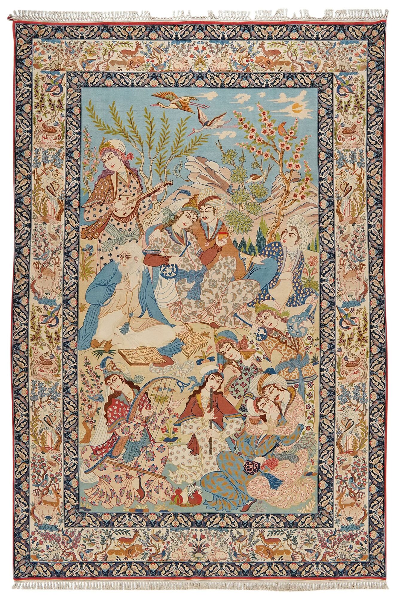 
    Isfahan silk warp - Brown - 194 x 290 cm
  