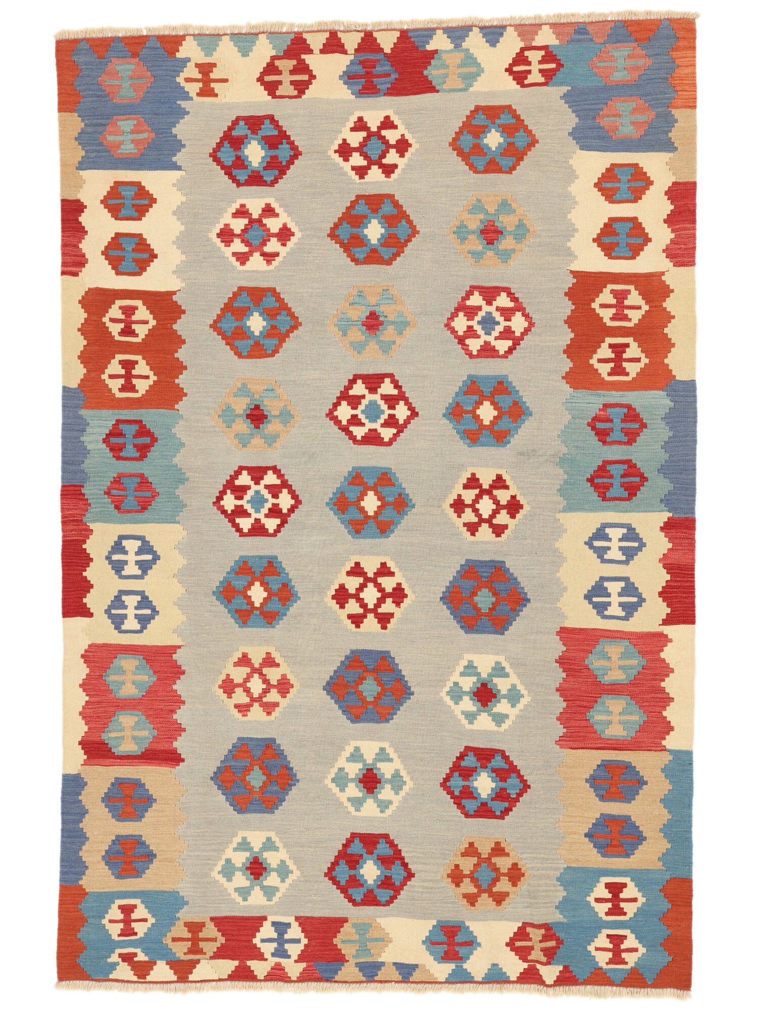 Kelim Ghashghai Teppich 200×298