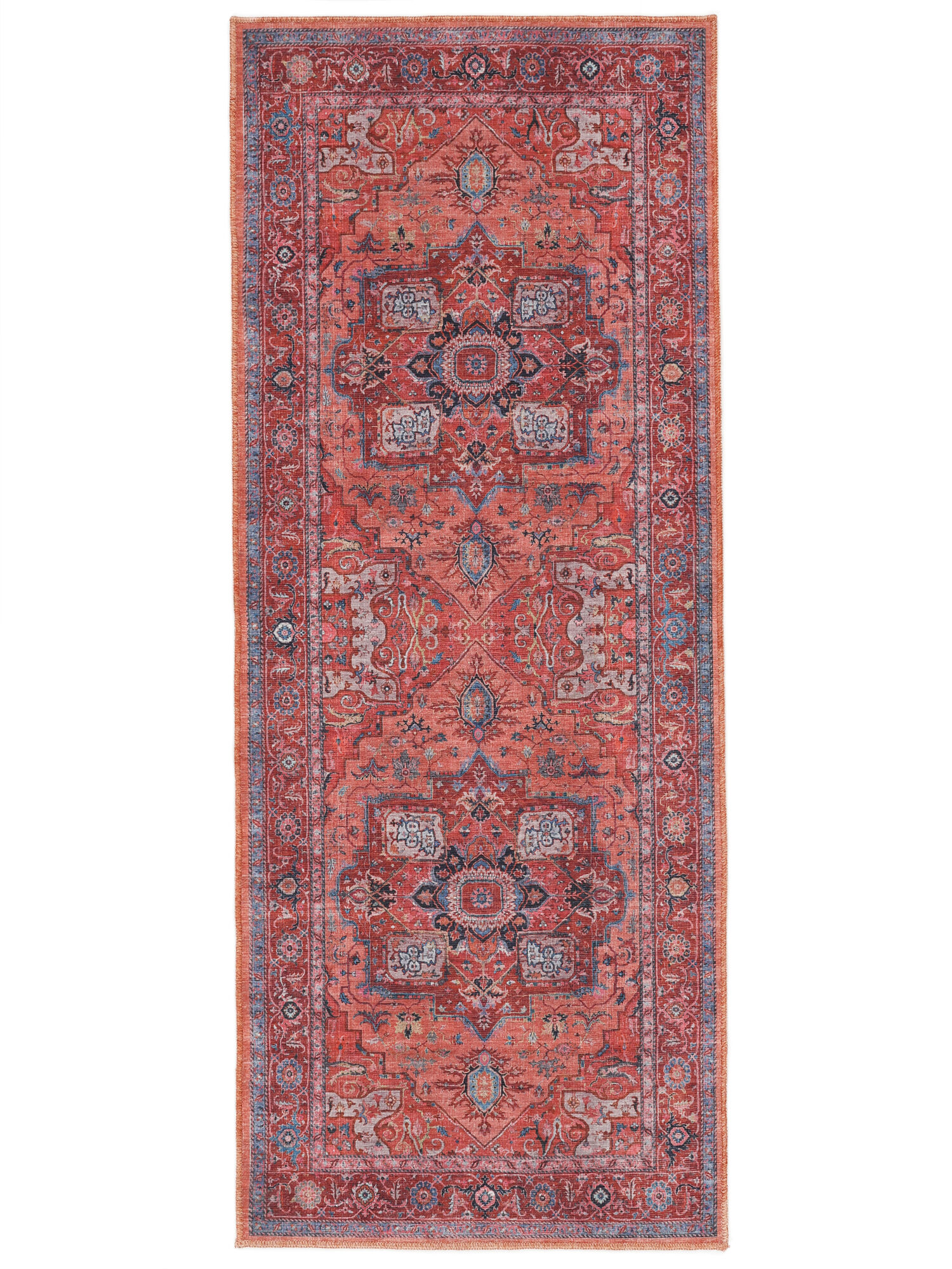 Georgia Oriental Teppich – Rot / Blau 80×200