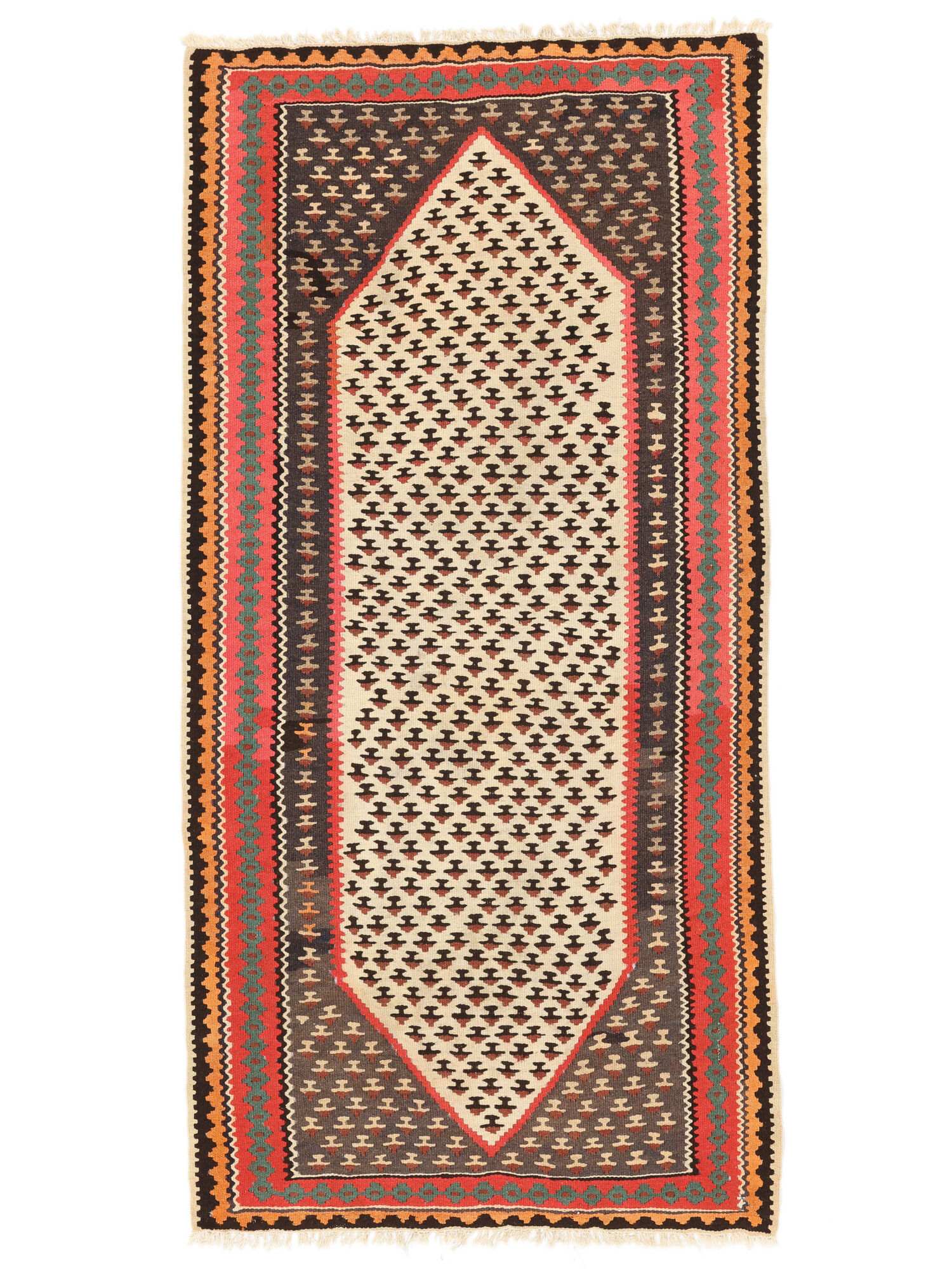 Kelim Senneh Fine Teppich 96×196
