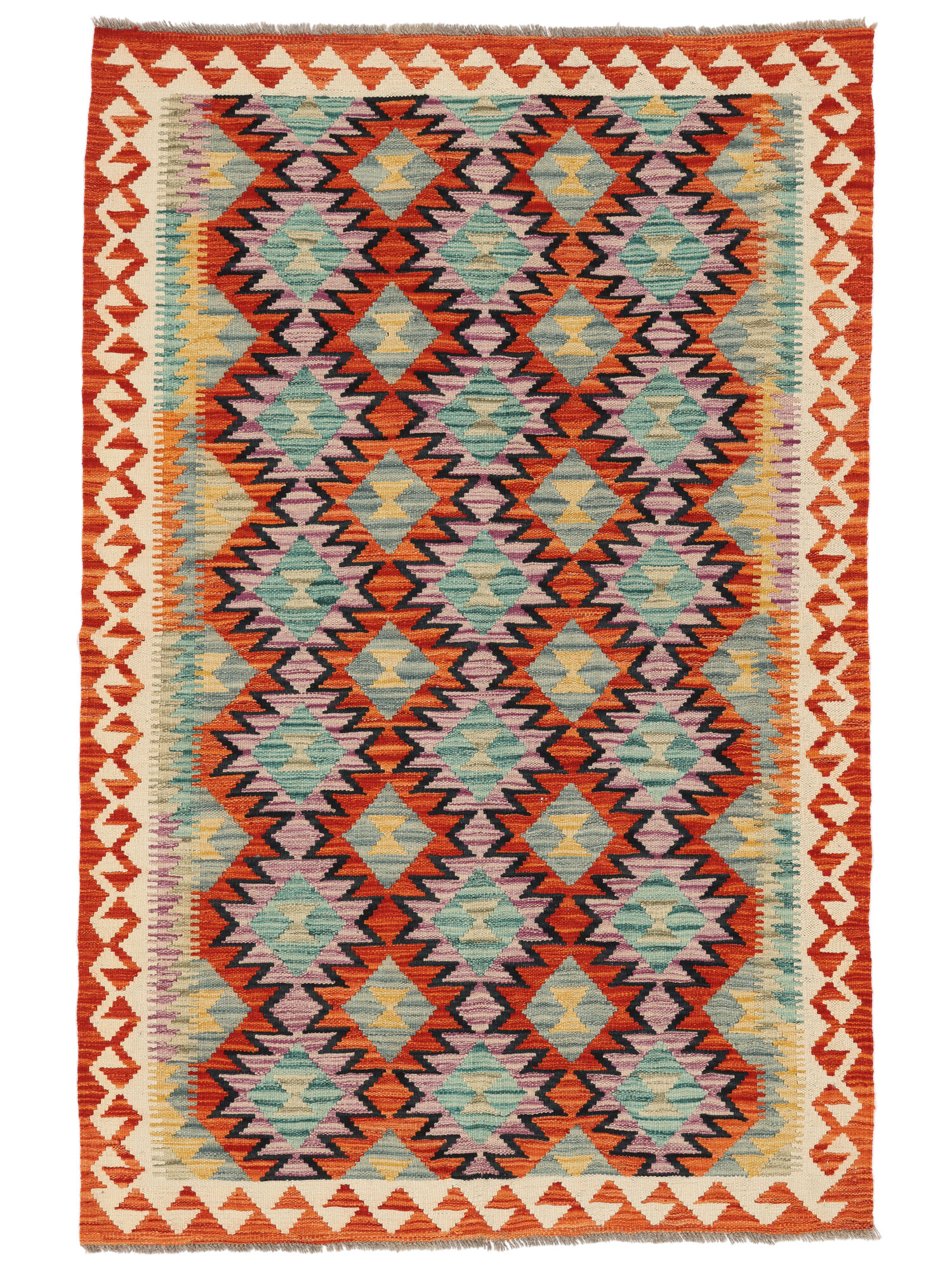 Kelim Afghan Old Stil Teppich 125×191