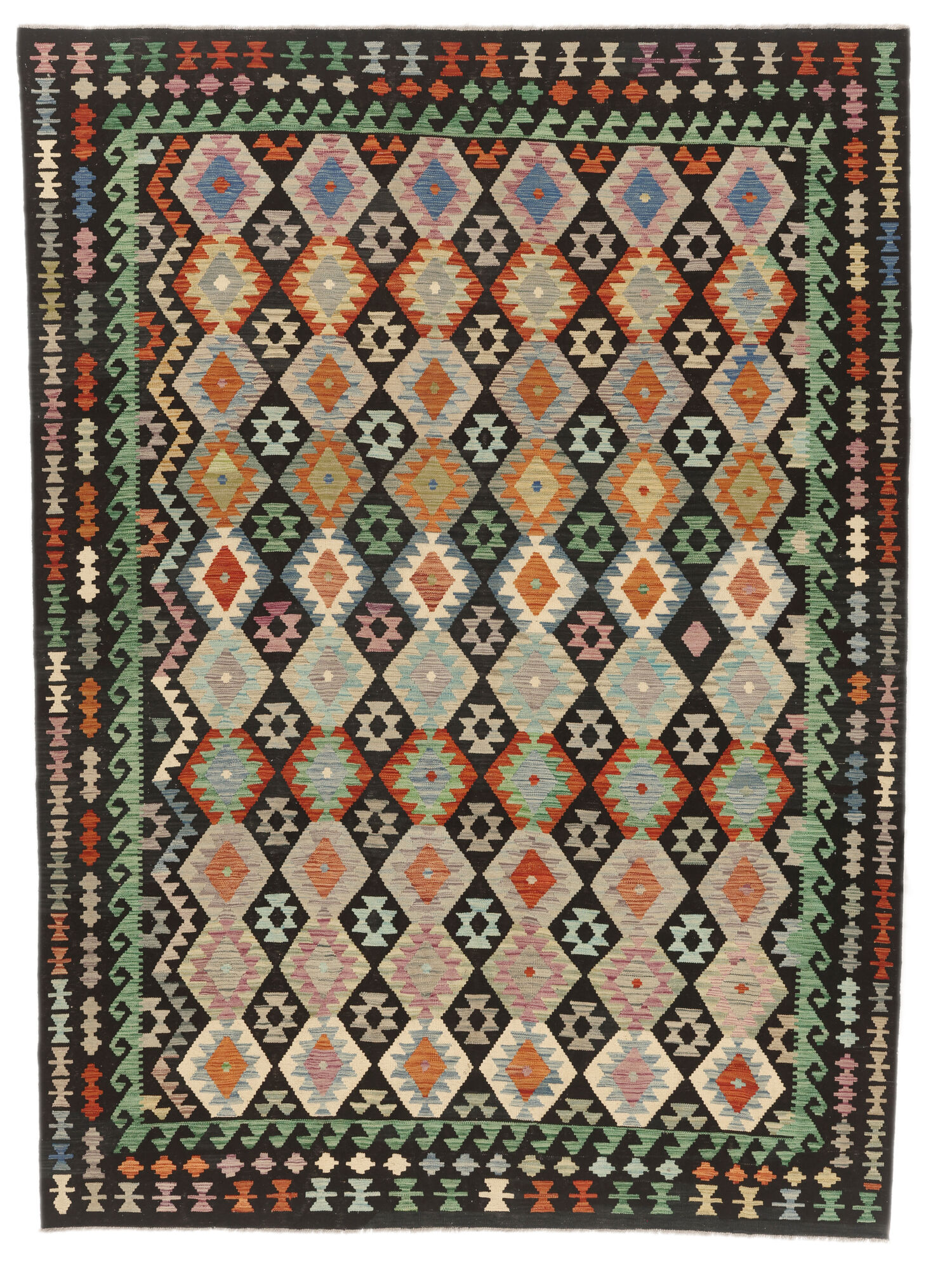 Kelim Afghan Old Stil Teppich 255×350