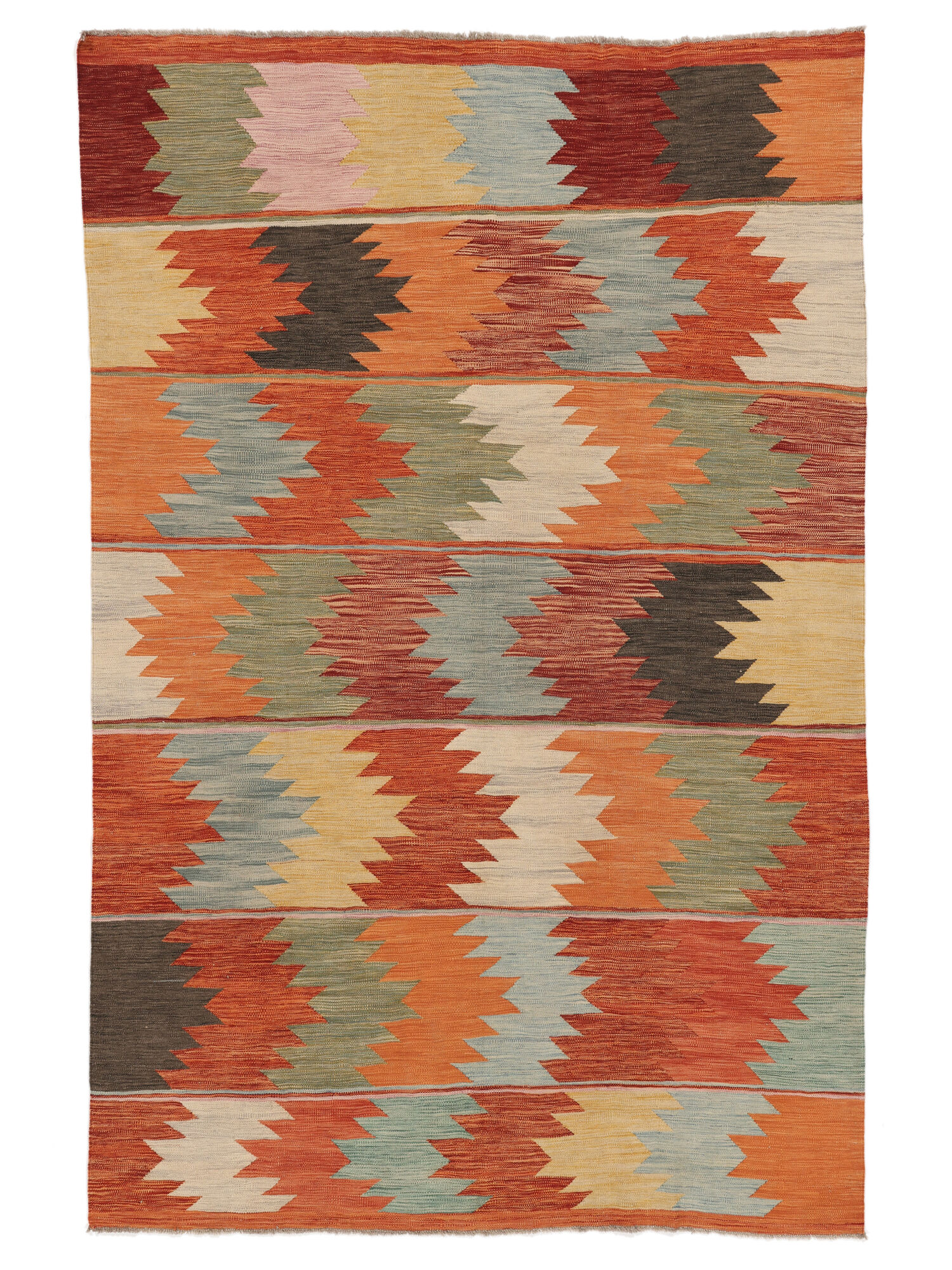 Kelim Modern Teppich 195×300