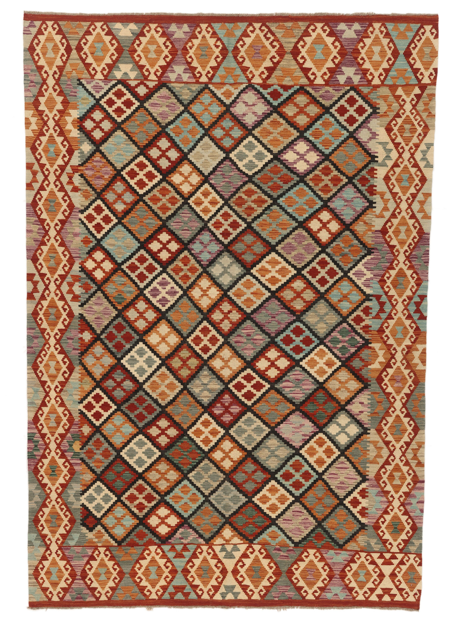 Kelim Afghan Old Stil Teppich 205×302