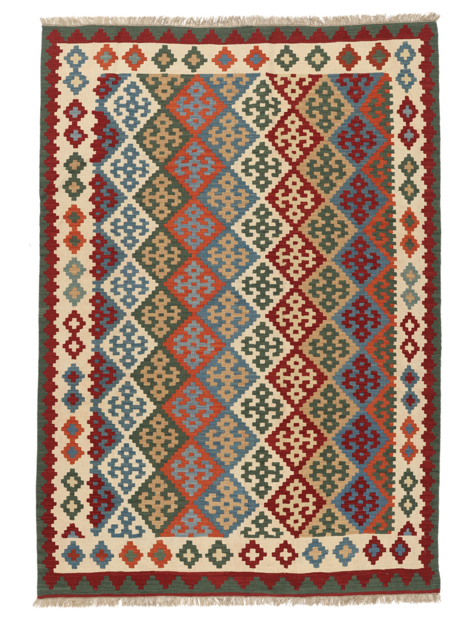 Kelim Ghashghai Teppich 202×291