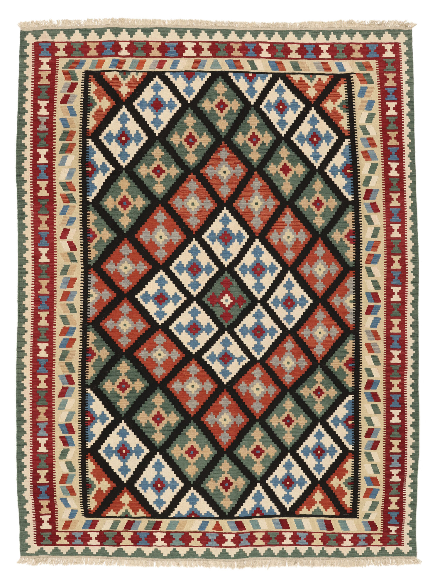 Kelim Ghashghai Teppich 261×345