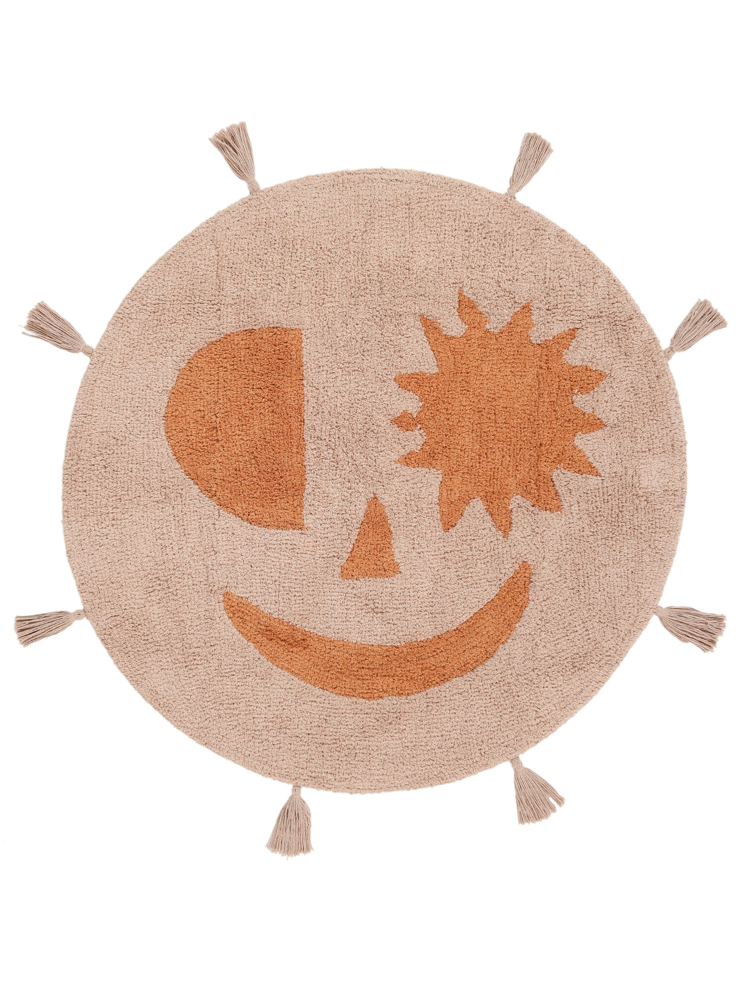 Smiley Matta - Rosa / Terrakotta Ø 150
