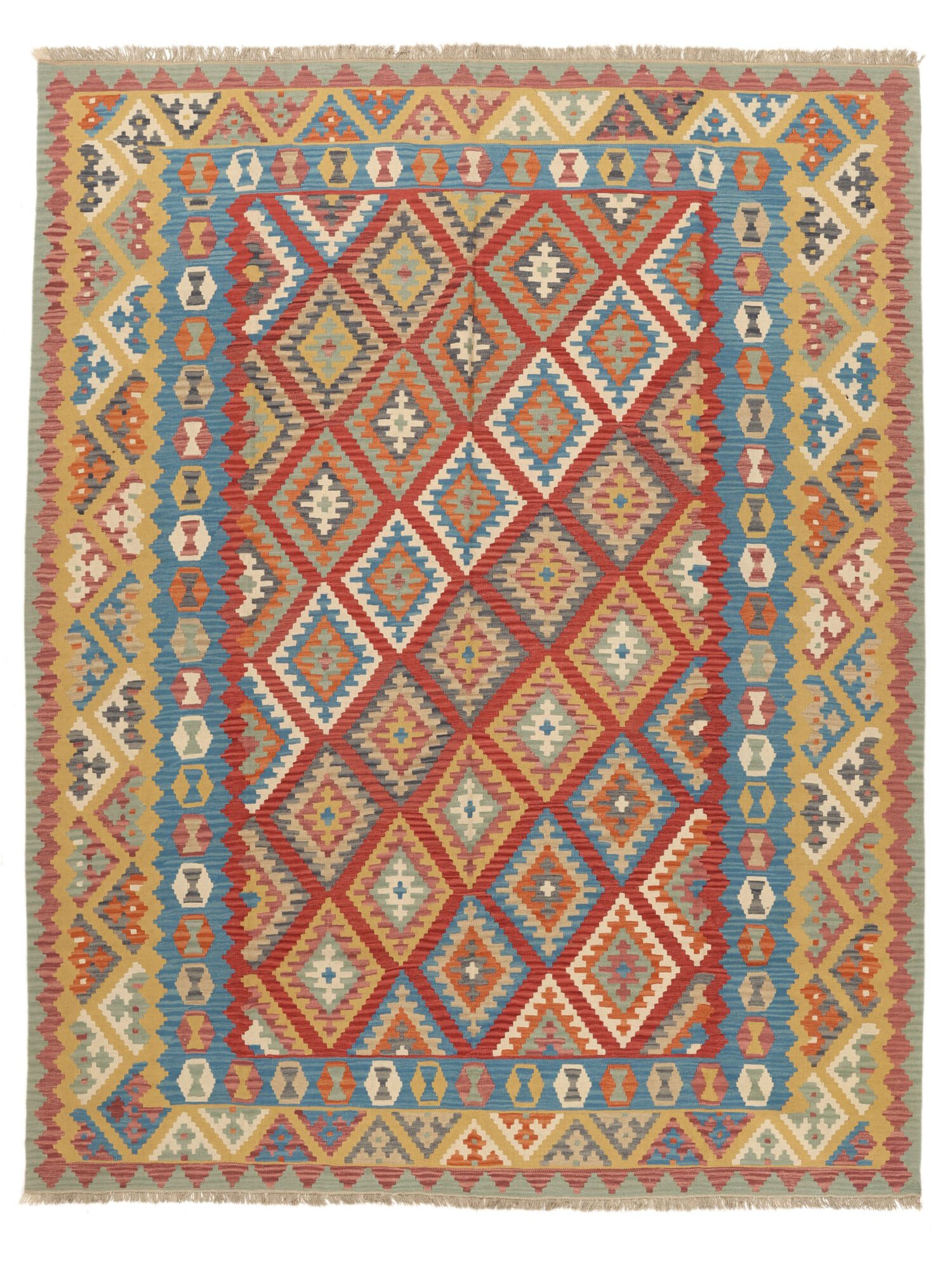 Kelim Ghashghai Teppich 305×390