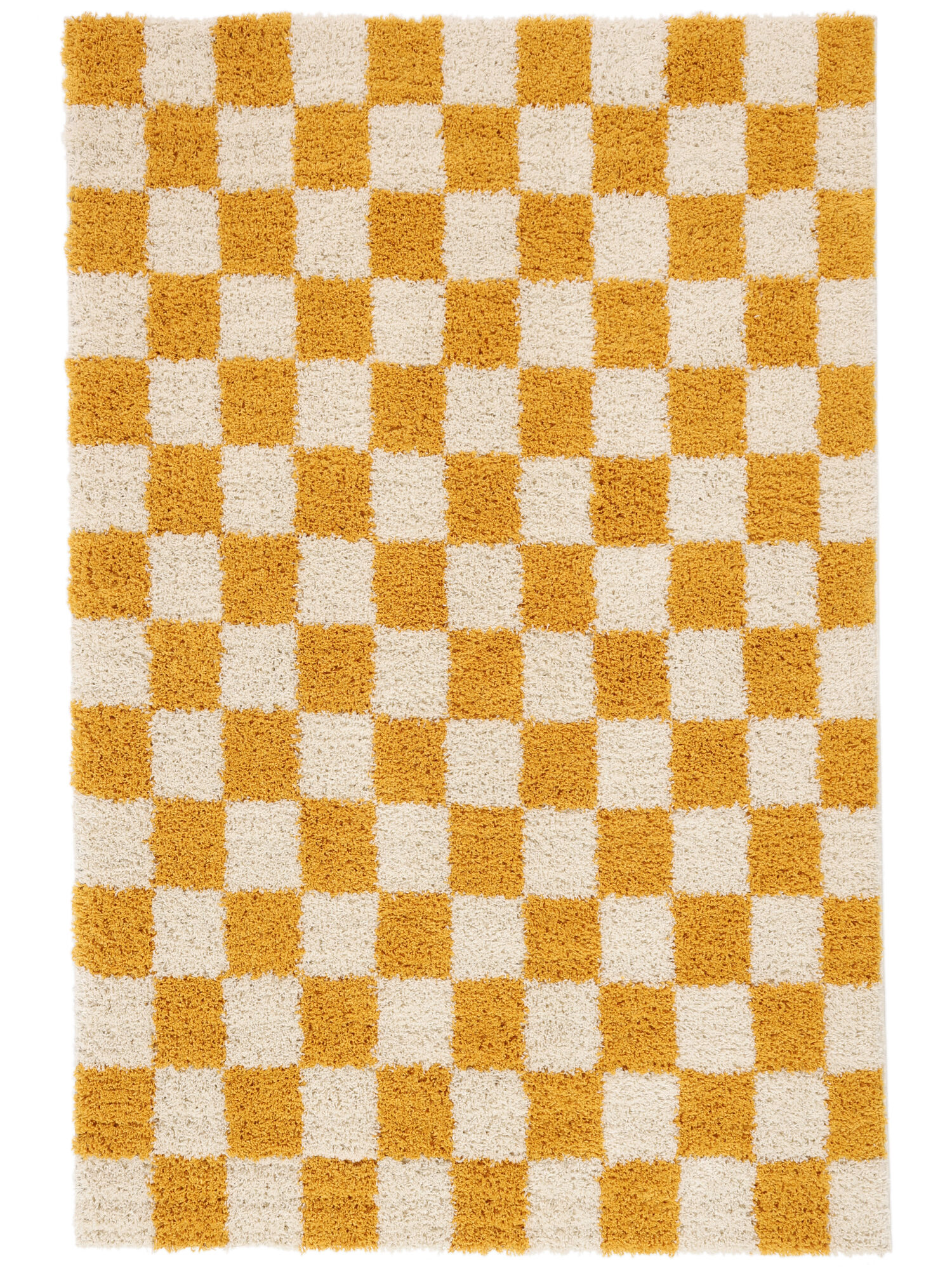 Chessie Matta - Gul / Off white 200x300