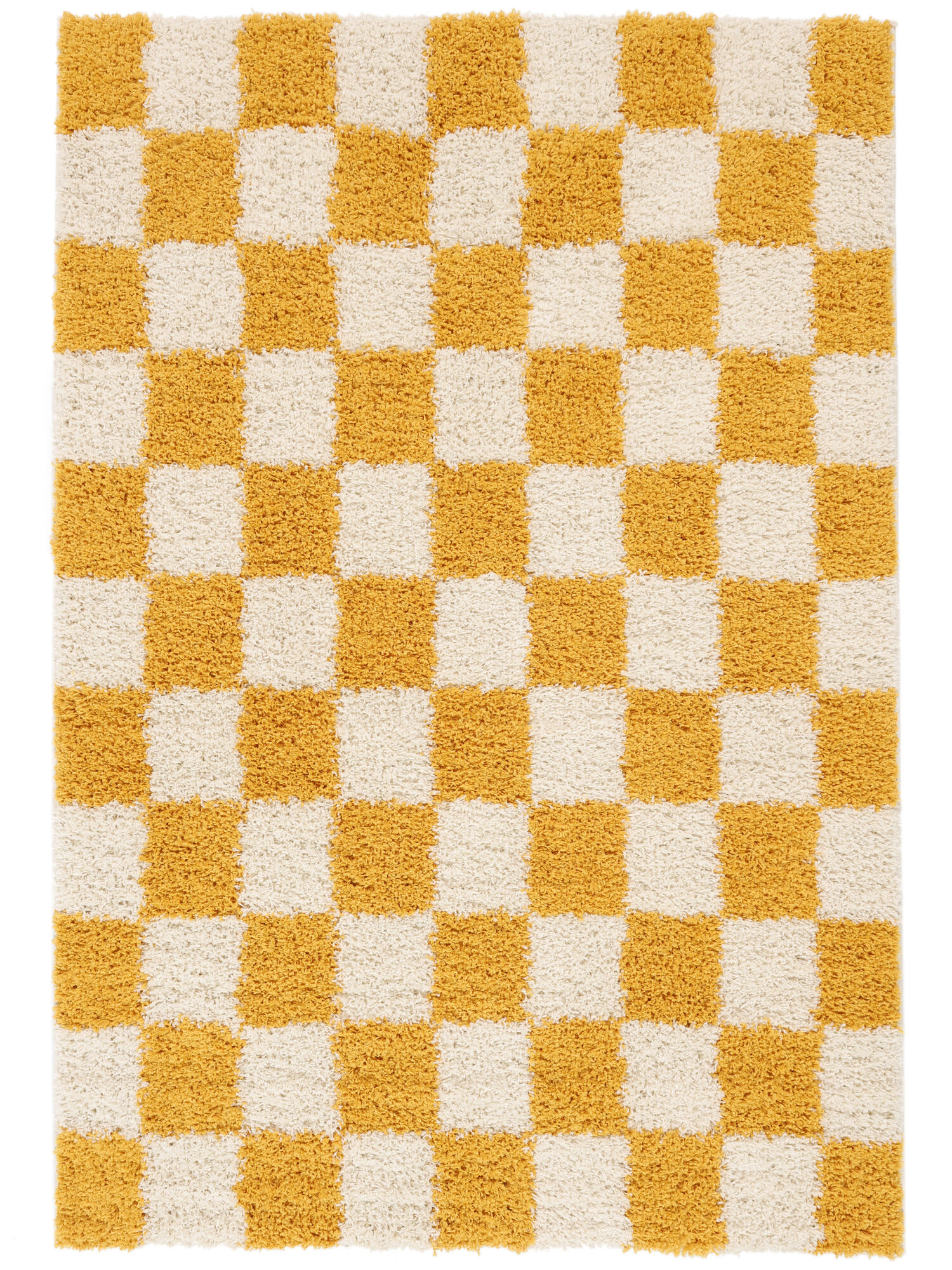 Chessie Matta - Gul / Off white 160x230