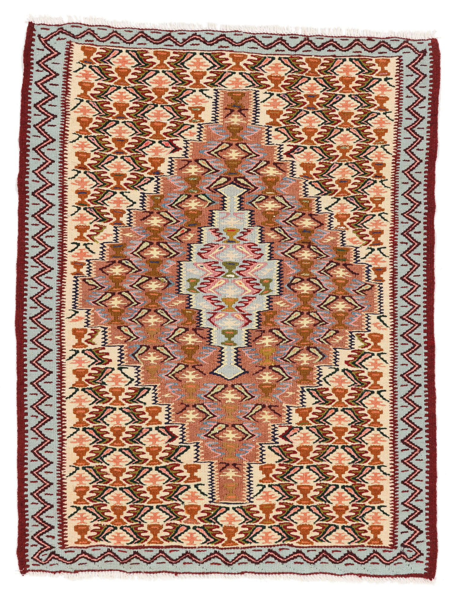 Kelim Senneh Fine Teppich 75×96