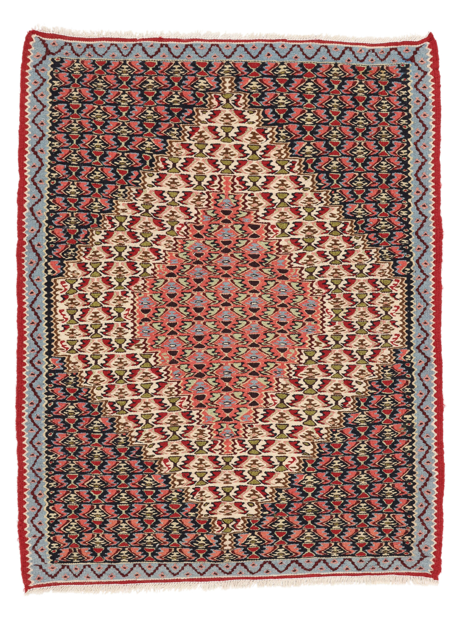 Kelim Senneh Fine Teppich 76×96